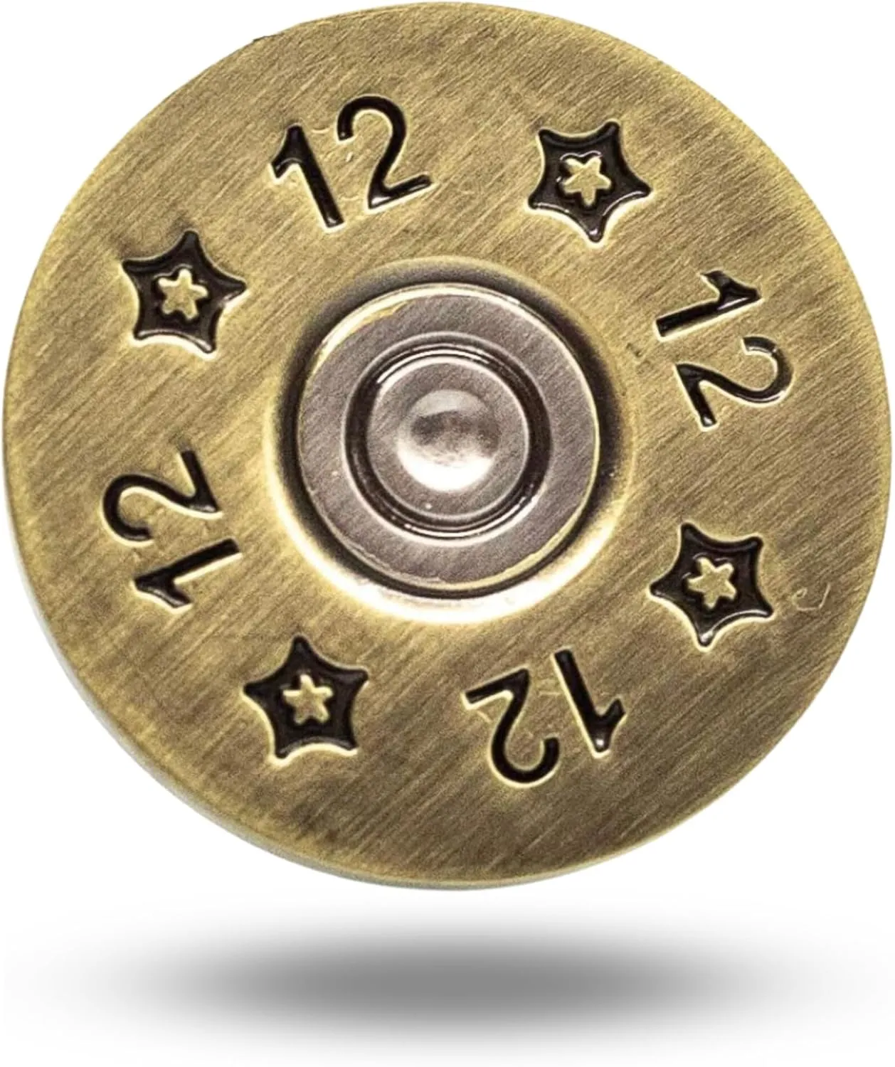 12 Gauge Unique Magnetic Metal Golf Ball Marker Accessory with Hat Clip for Men and Women Shotgun