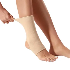 2 Pack Ankle Brace Compression Sleeve, Ankle Wrap & Ankle Support for Women & Men, Ankle Compression Sock for Sprain, Swelling, Plantar Fasciitis, Tobillera (L/XL Nude)