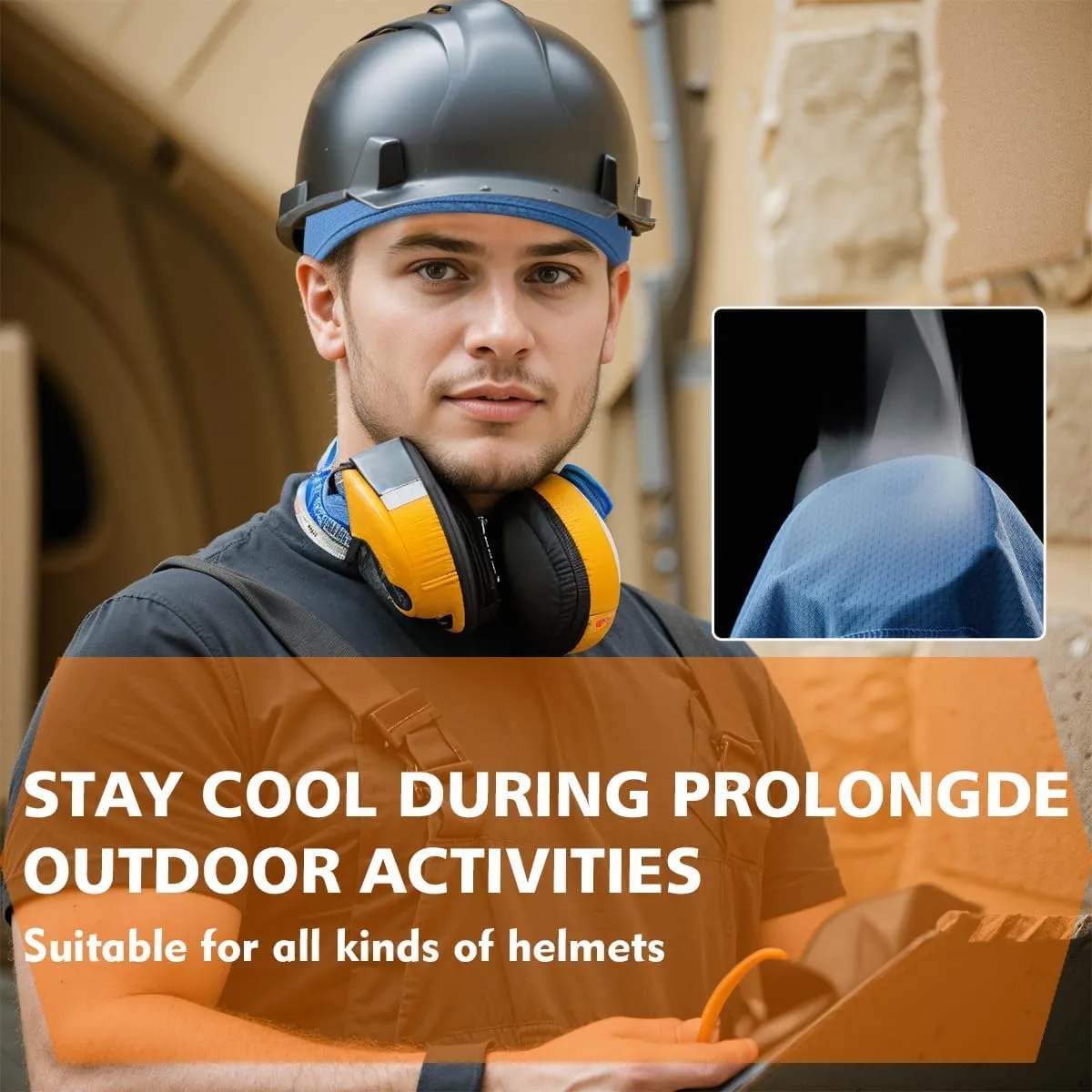 2 Pieces Skull Cap for Men Women Helmet Liner Cooling Hat Beanie Breathable Running Cycling Hat