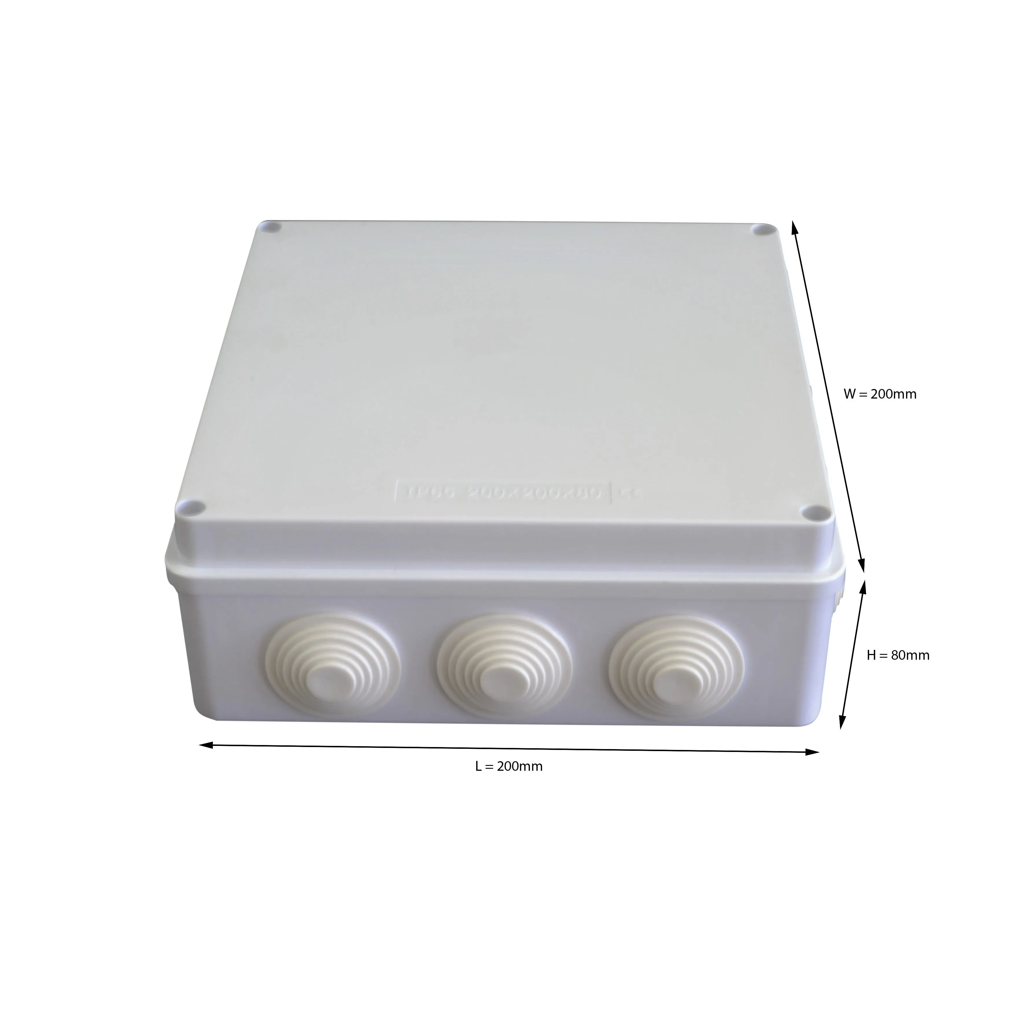 200x200x80 mm ABS Plastic IP65 Waterproof Junction Box