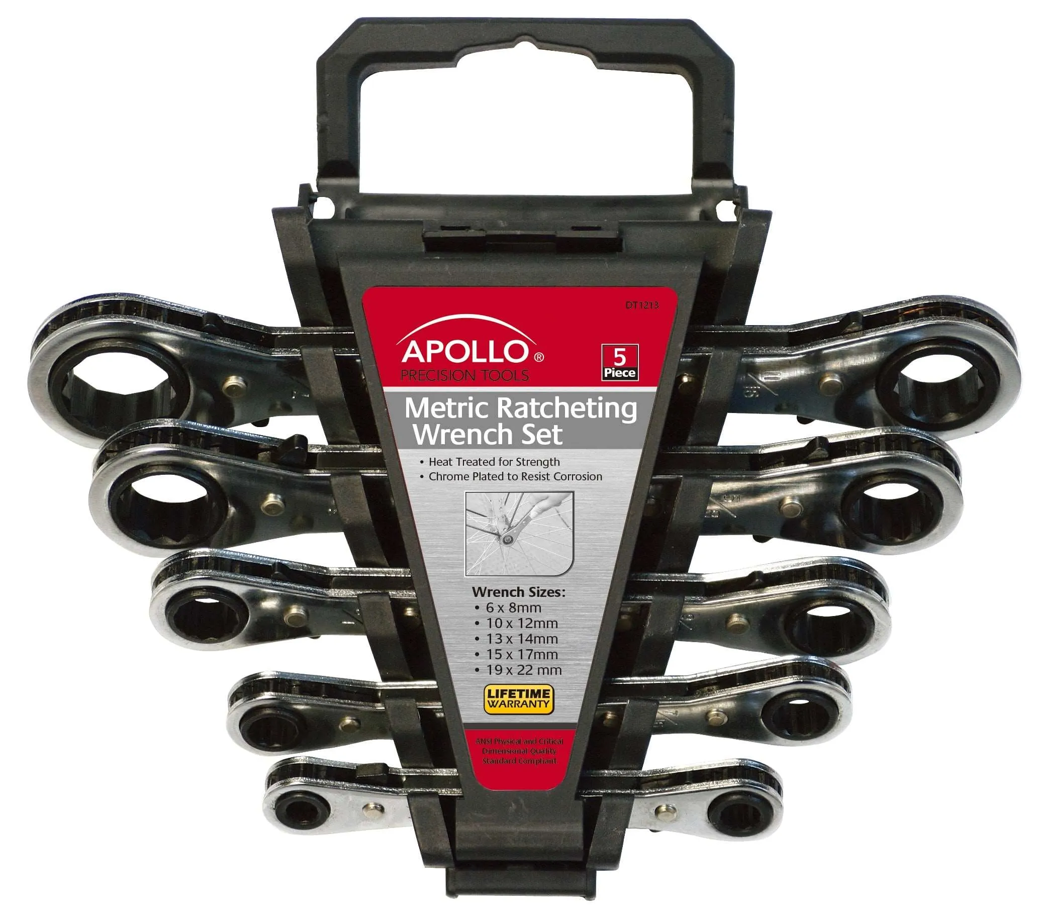 5 Ratcheting Wrenches - Metric - DT1213