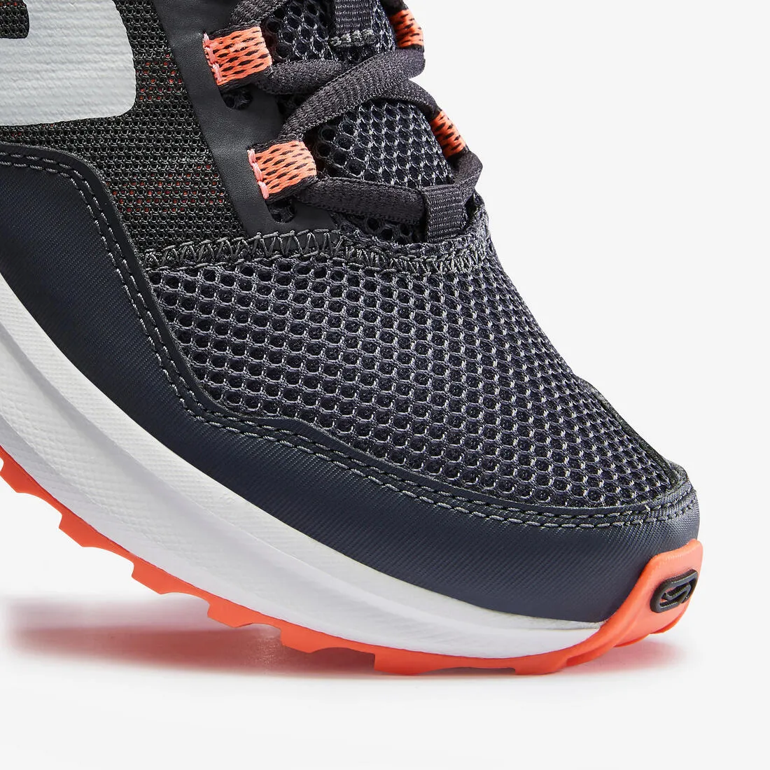 Active Grip Women's Running Shoes - Grey/Coral