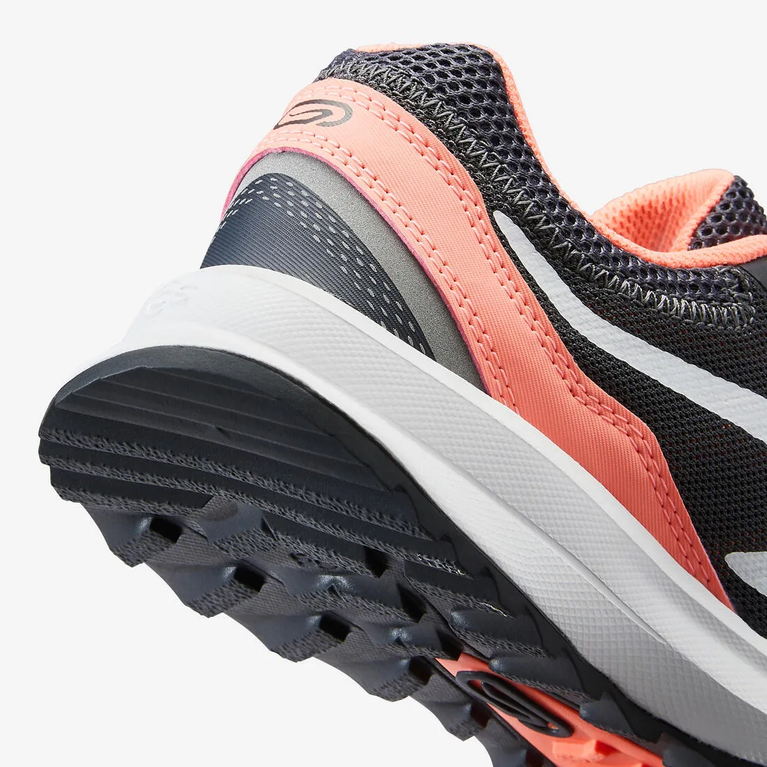 Active Grip Women's Running Shoes - Grey/Coral