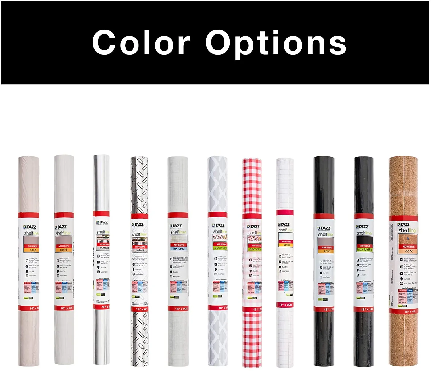 Adhesive Shelf Liner - 18 Inch x 120 Feet
