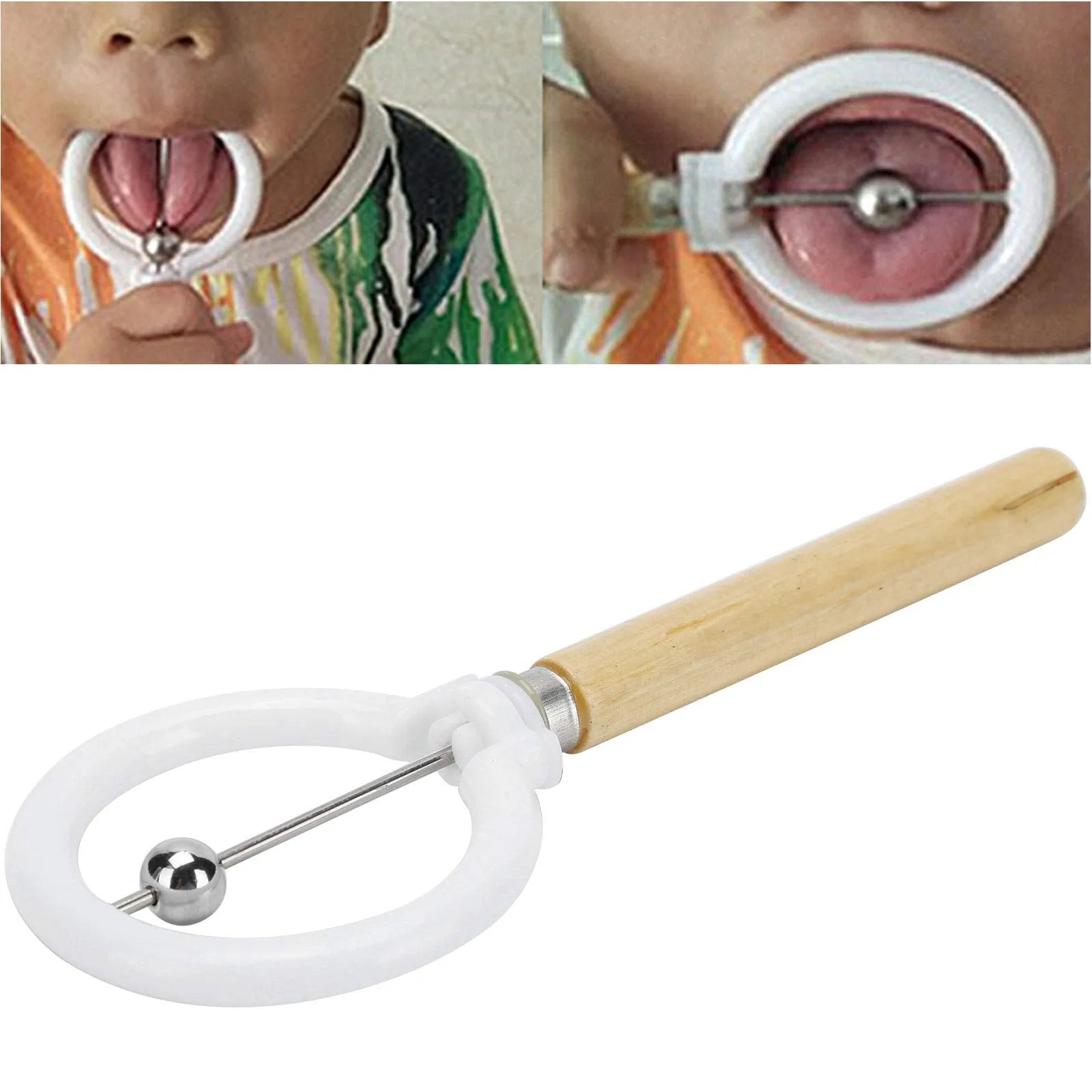 Asixxsix Mouth Tongue Tip Exerciser, Stable Tongue Tip Training Tool, Tongue Training Tool, Tongue Exerciser, Durable Safe for Exercise Tongue Flexibility Kids