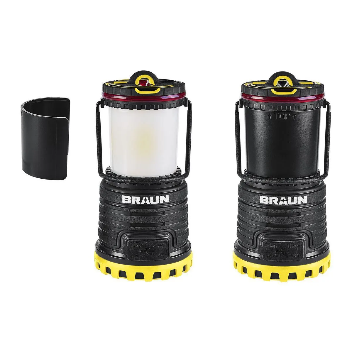 BRAUN - 2000 Lumen Rechargeable Waterproof LED Lantern/Battery Bank