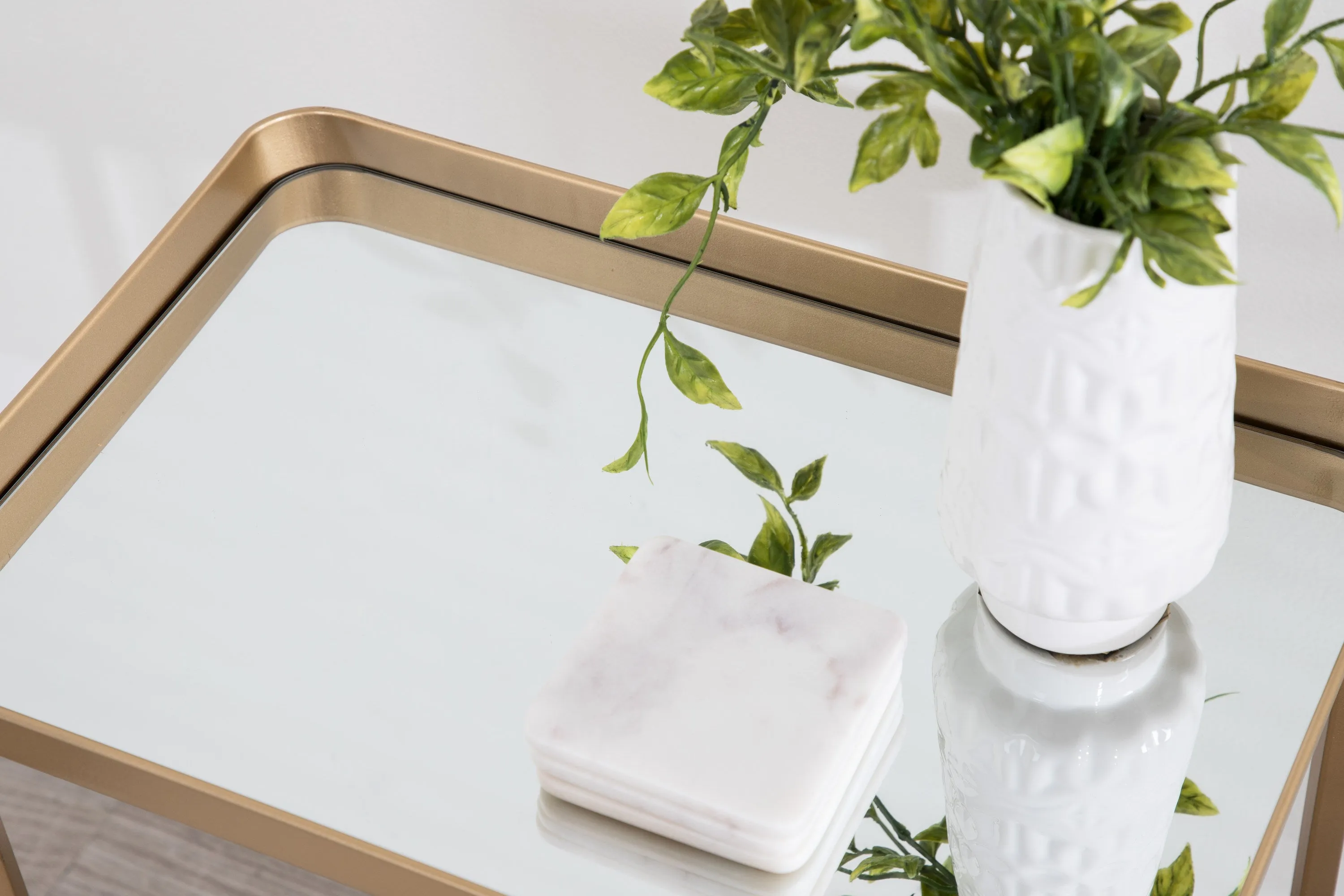 Celia Metal Tray Accent Table