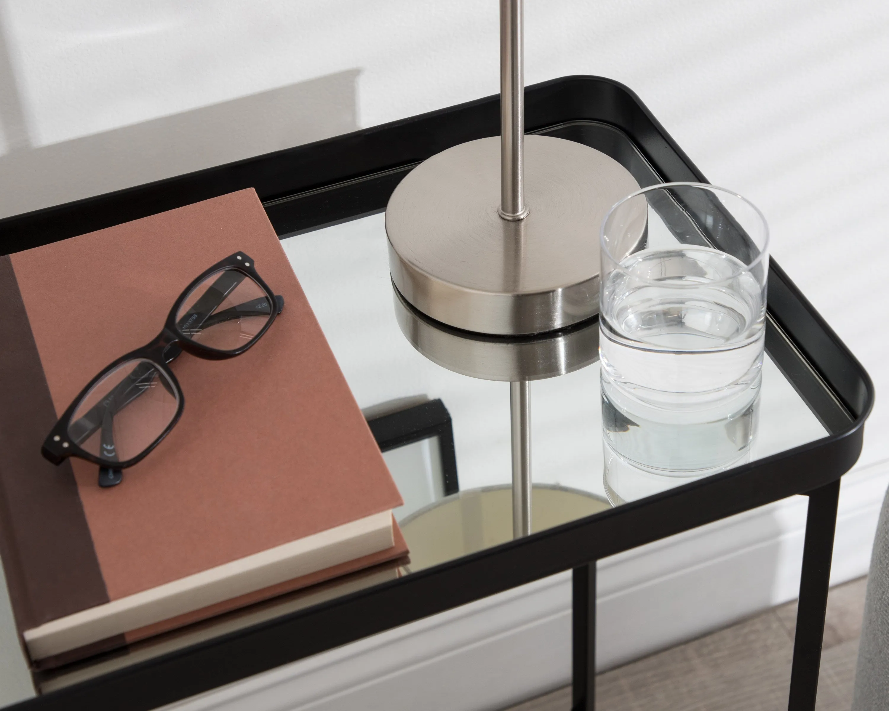Celia Metal Tray Accent Table