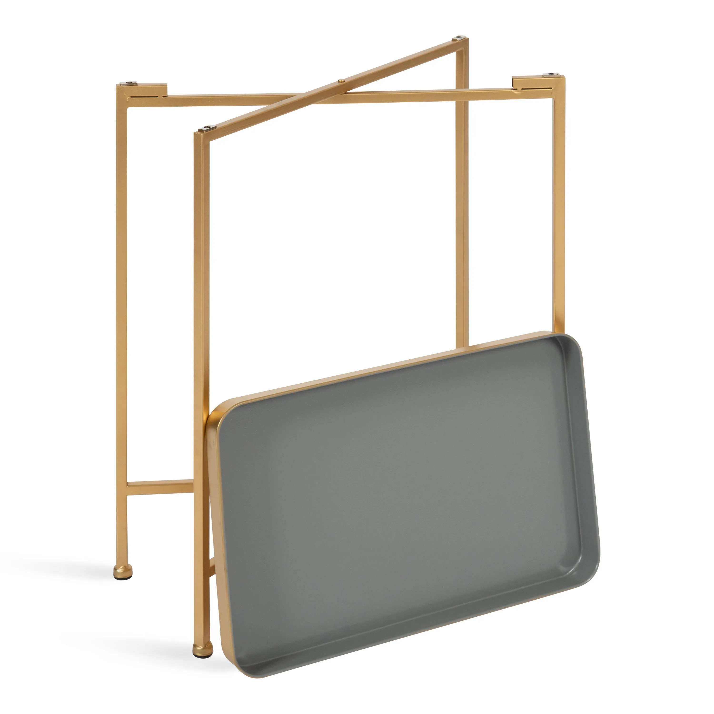 Celia Metal Tray Accent Table