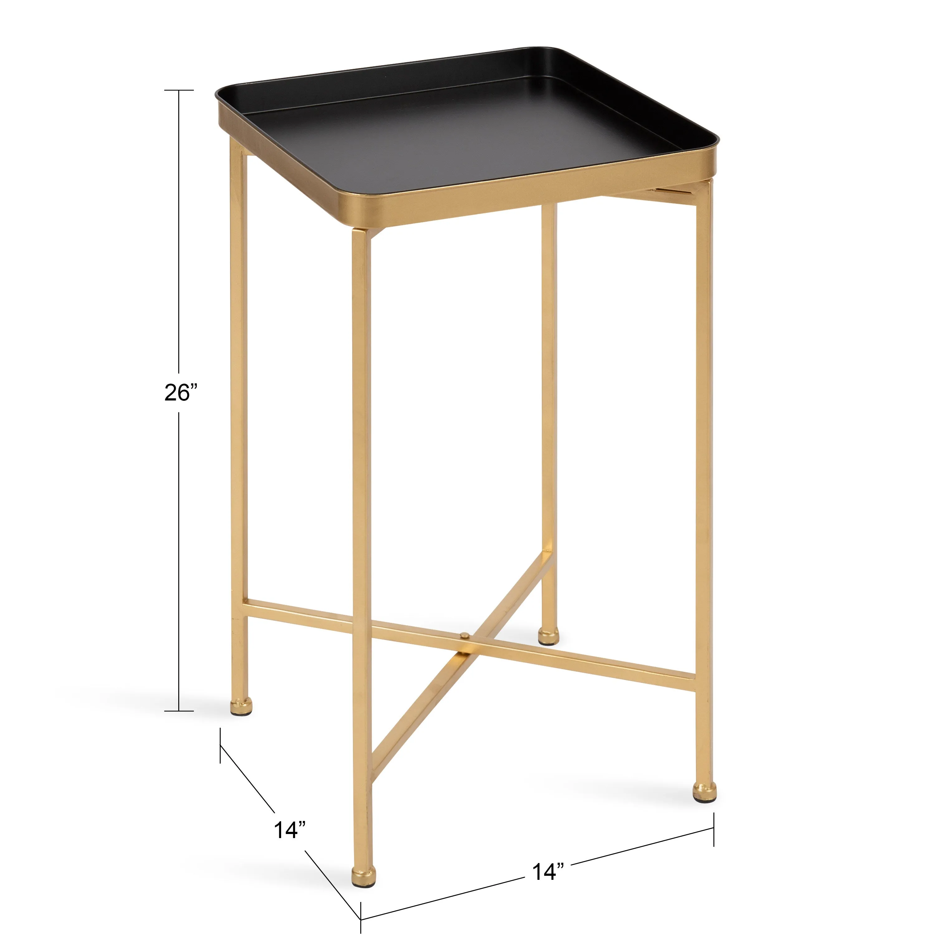 Celia Metal Tray Accent Table