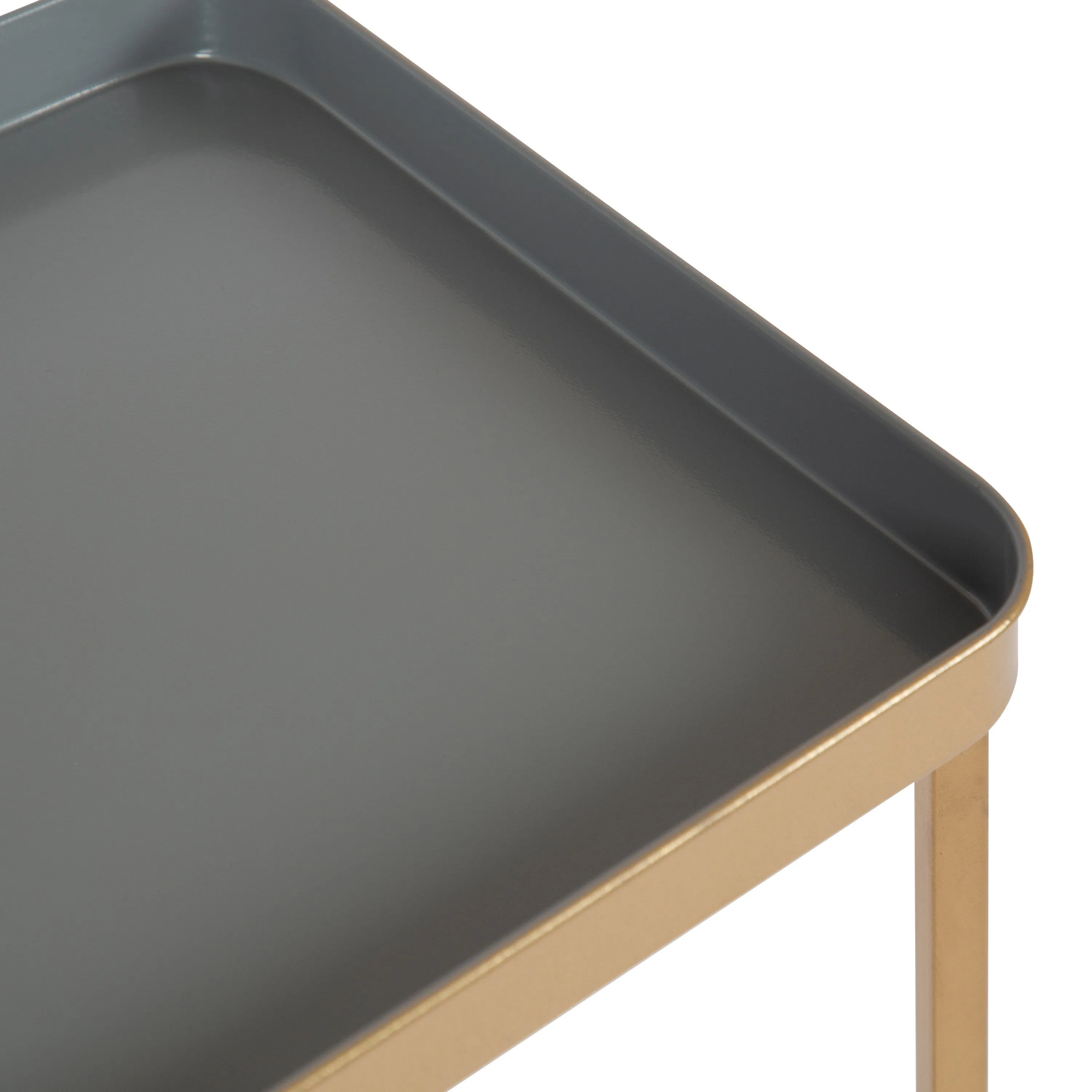 Celia Metal Tray Accent Table