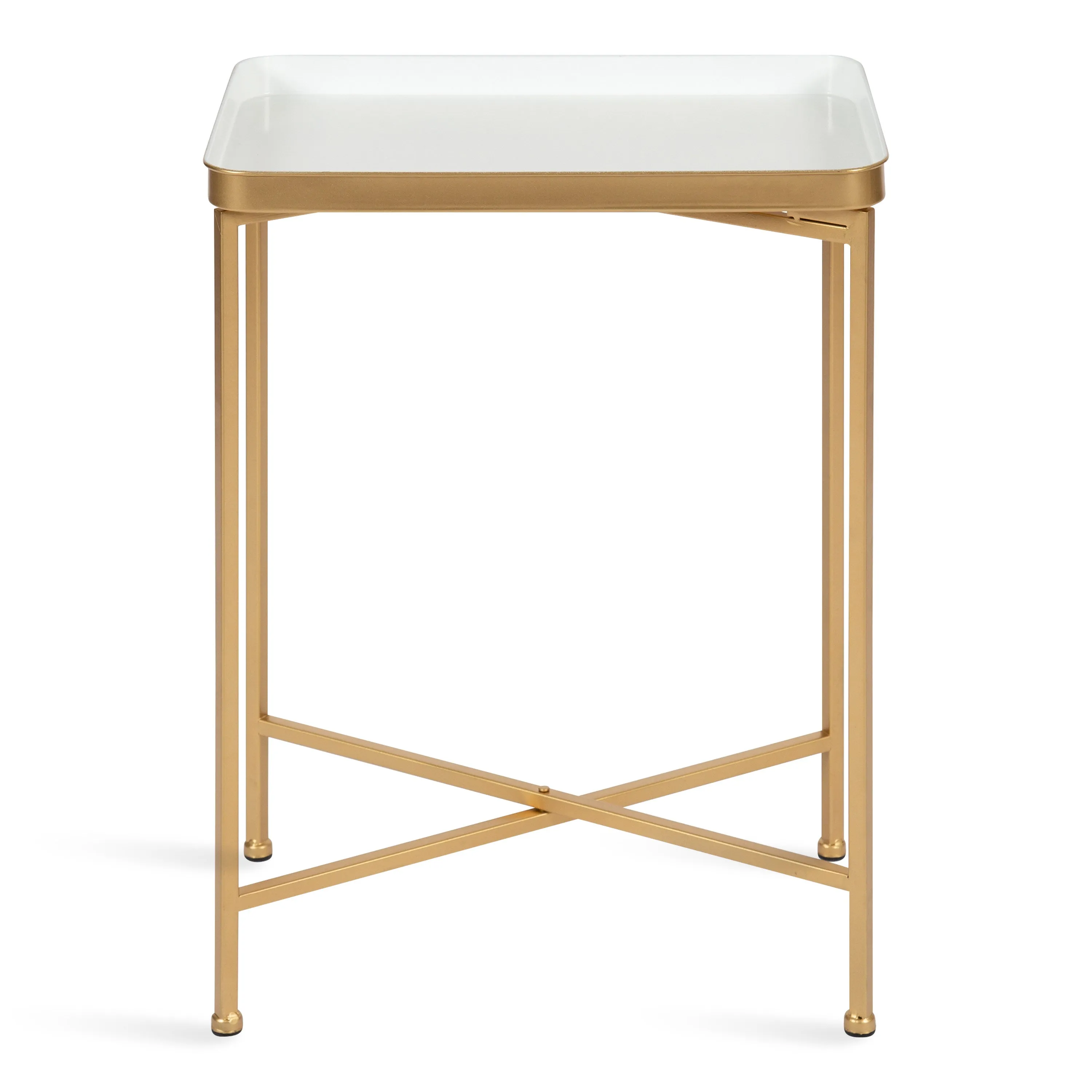 Celia Metal Tray Accent Table