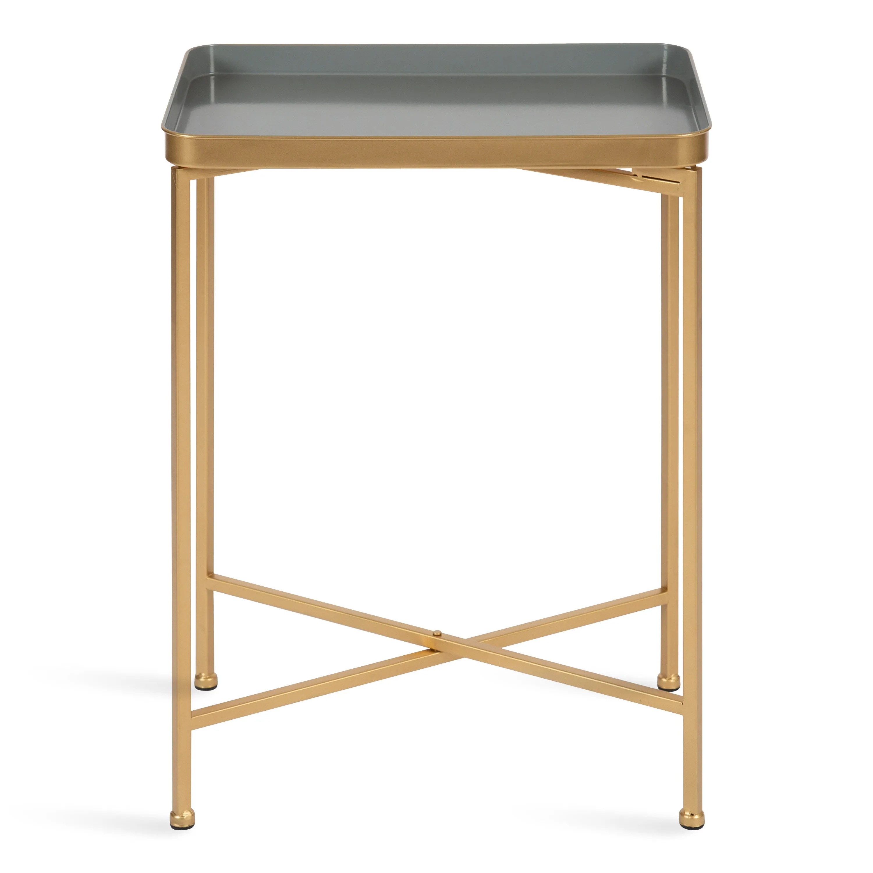 Celia Metal Tray Accent Table