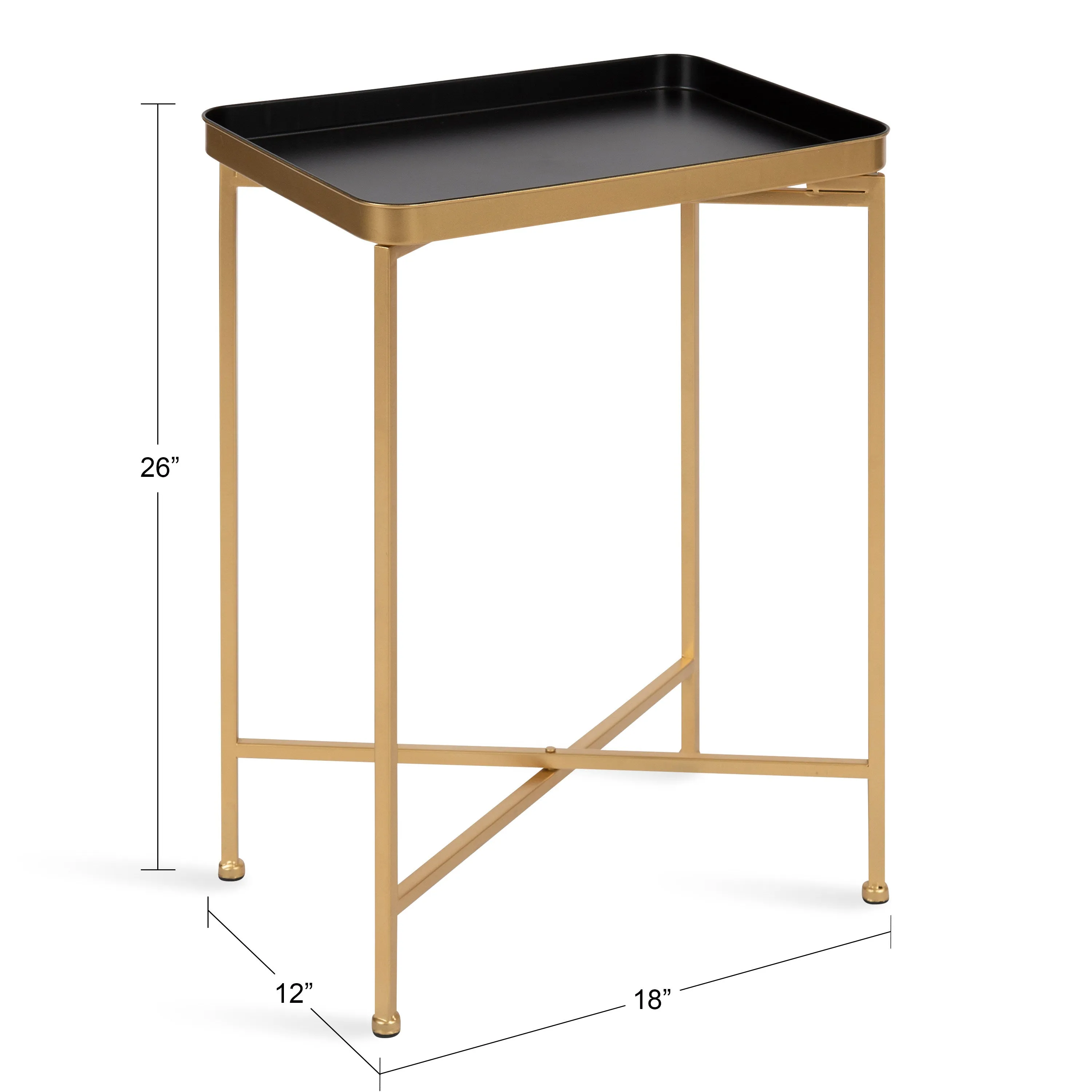 Celia Metal Tray Accent Table