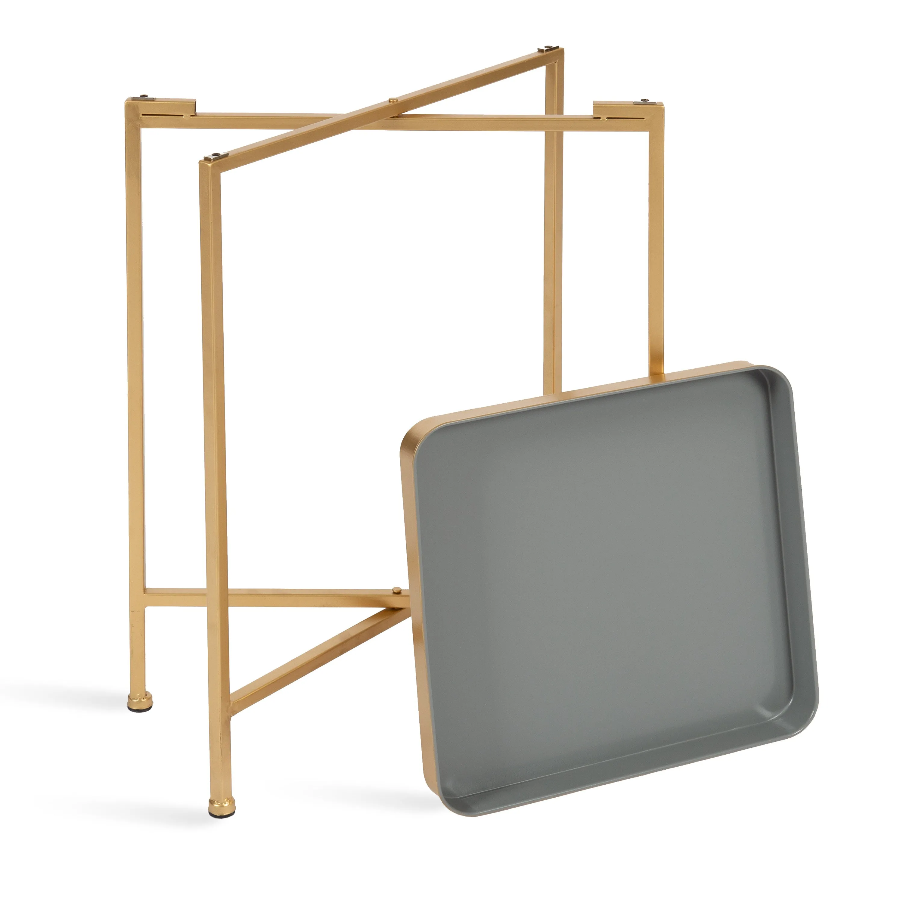 Celia Metal Tray Accent Table