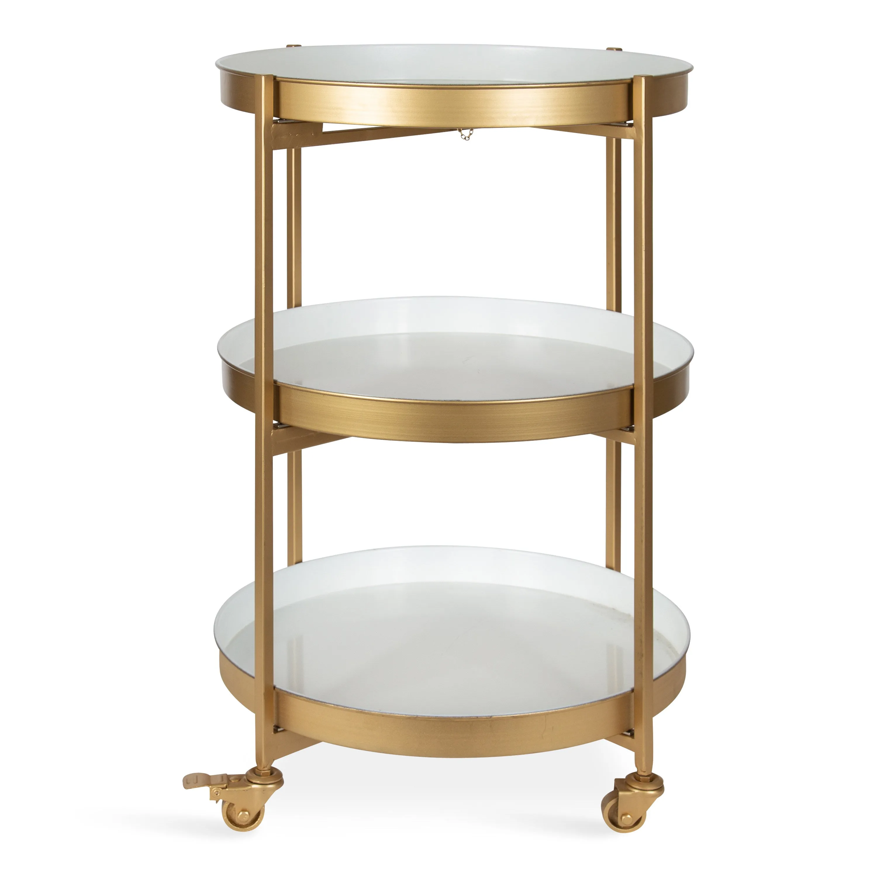 Celia Round Metal Bar Cart
