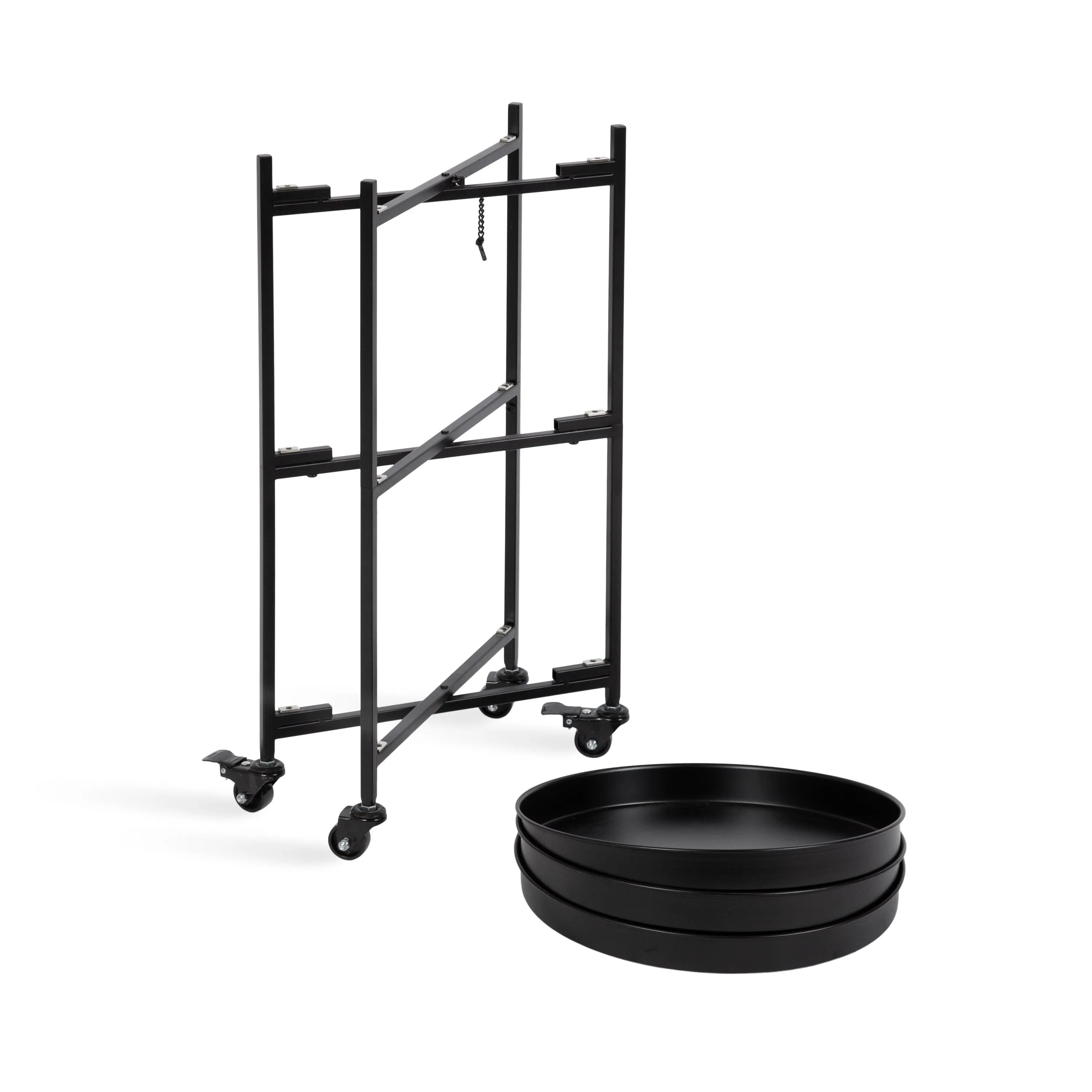 Celia Round Metal Bar Cart