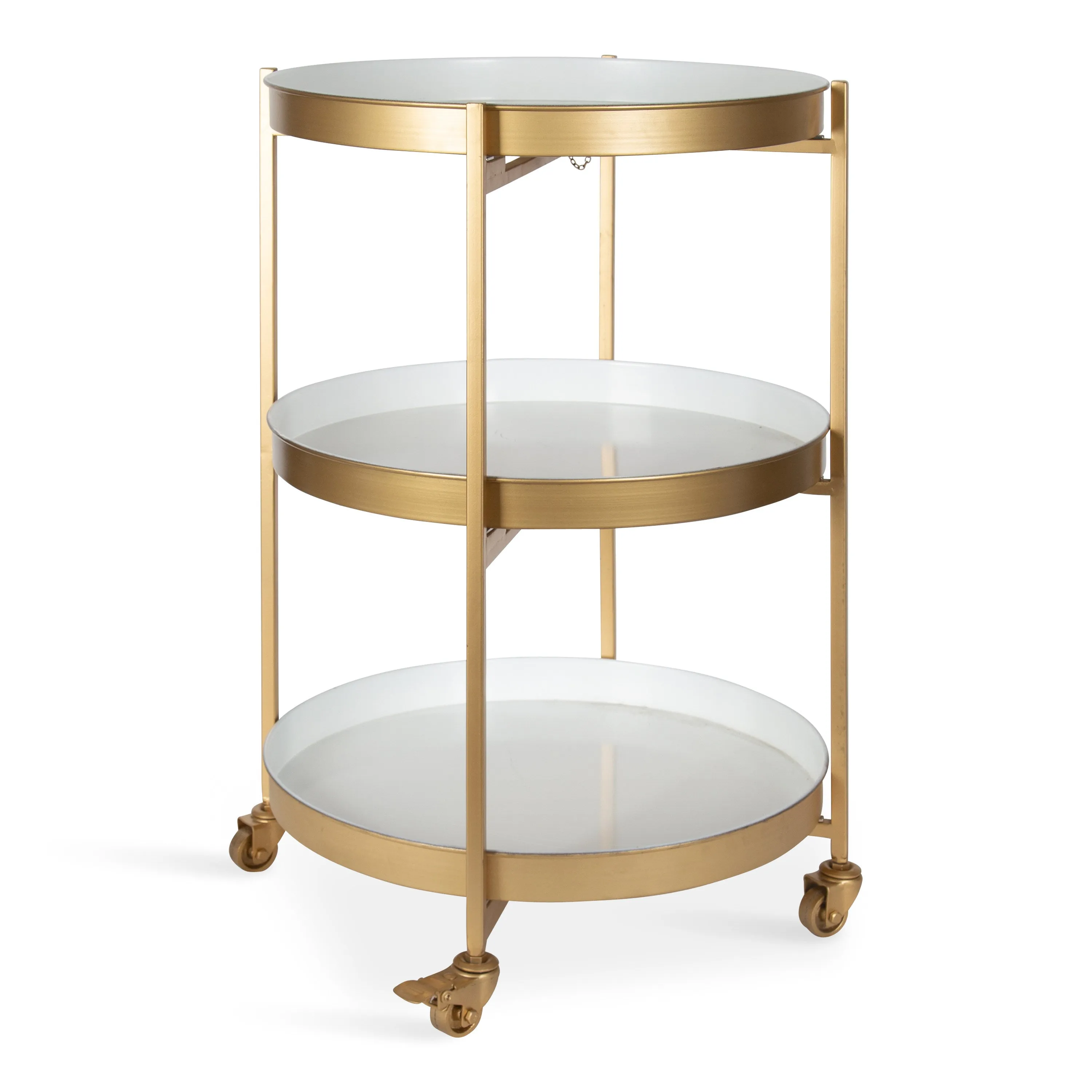 Celia Round Metal Bar Cart
