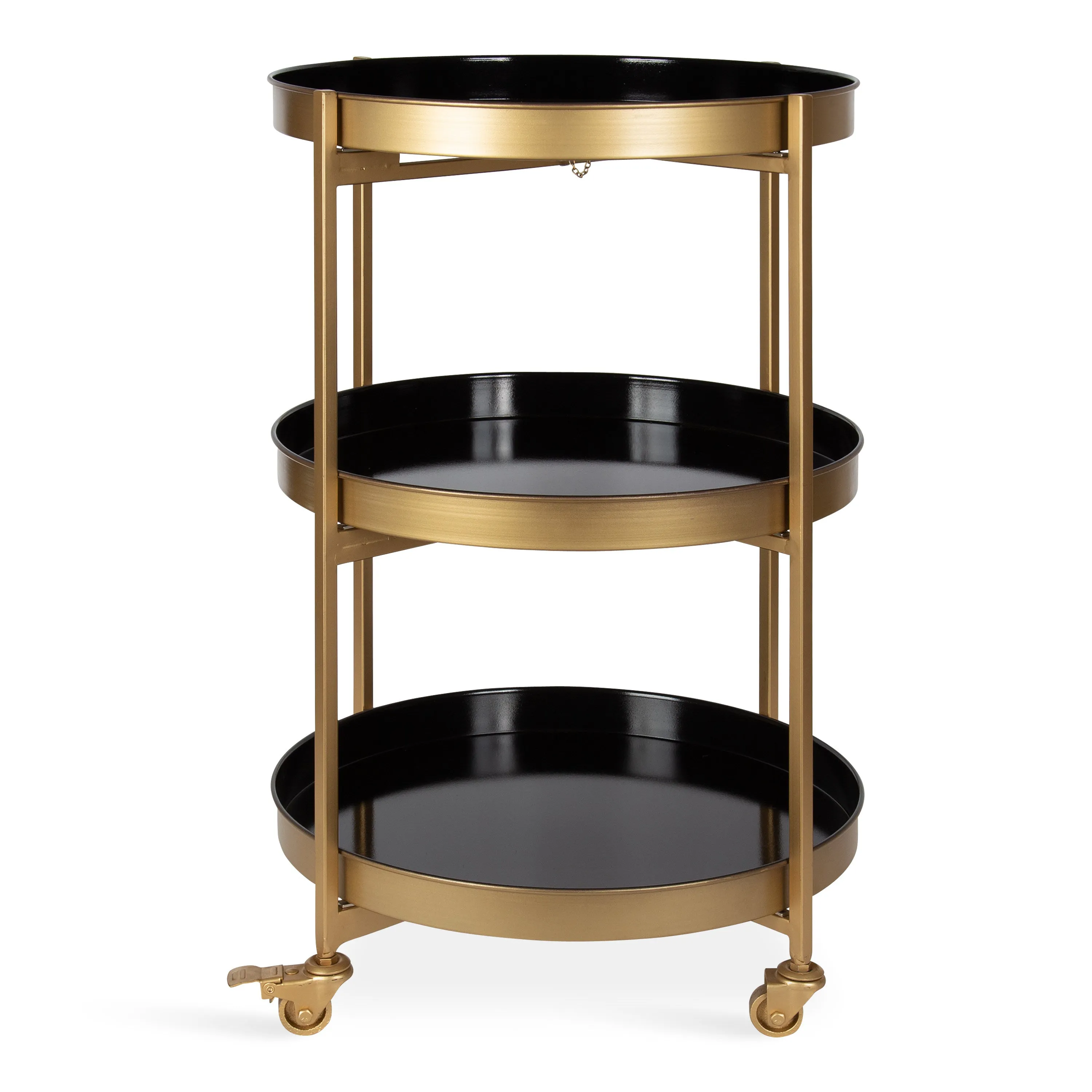 Celia Round Metal Bar Cart