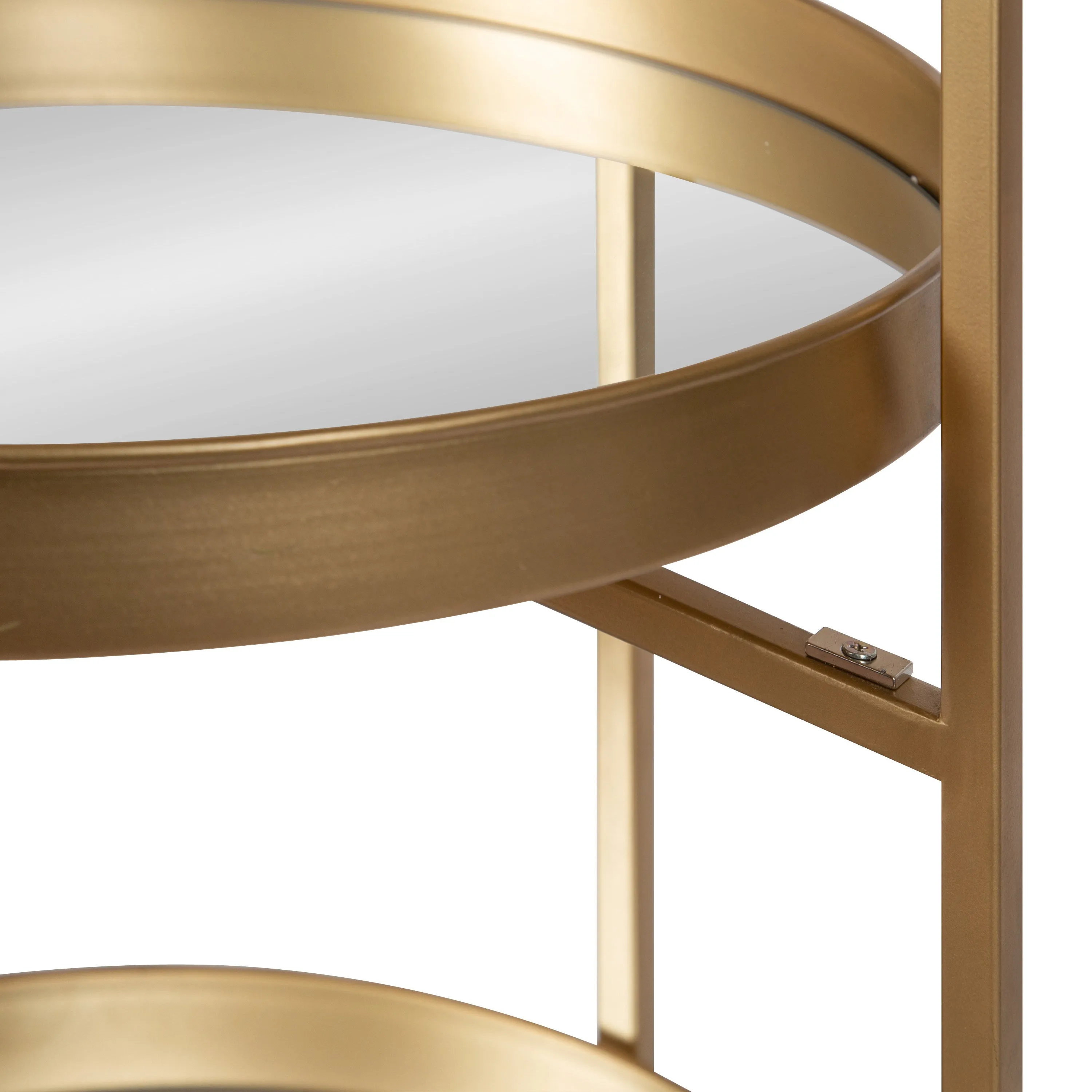 Celia Round Metal Bar Cart