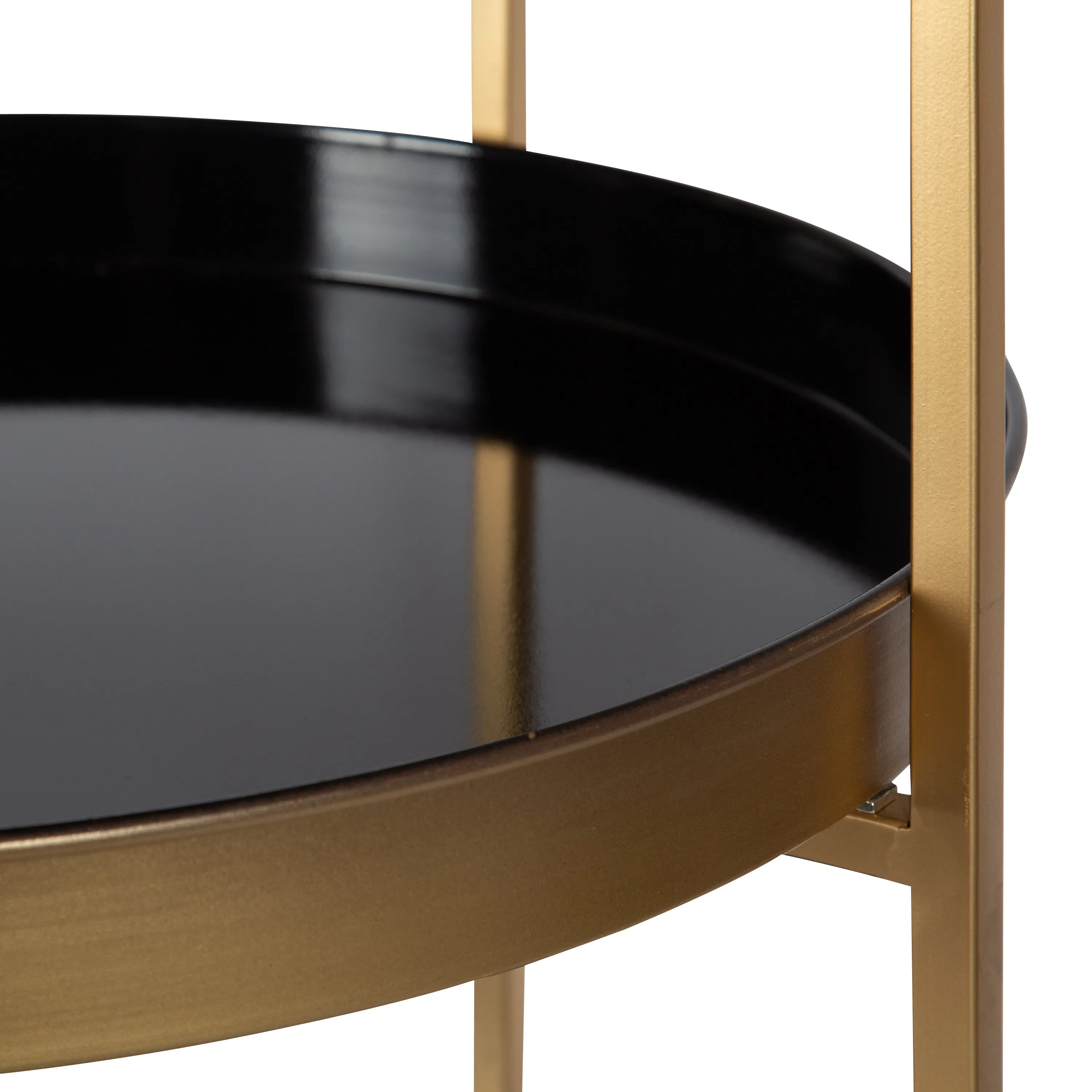 Celia Round Metal Bar Cart