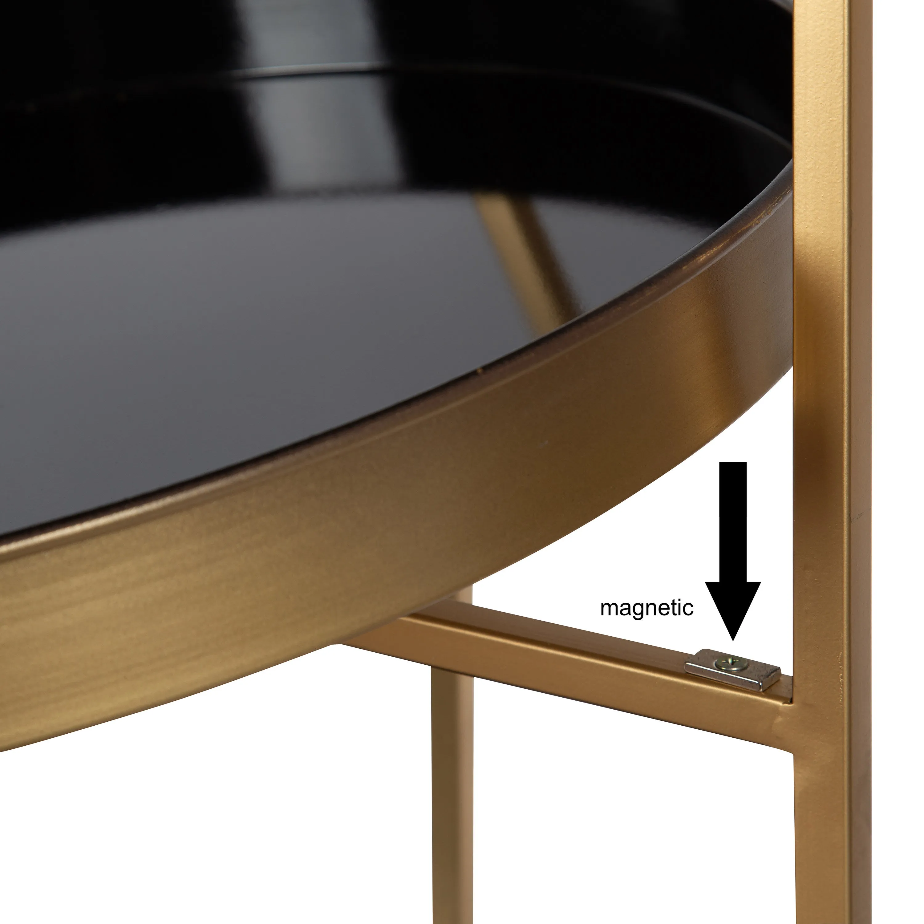 Celia Round Metal Bar Cart