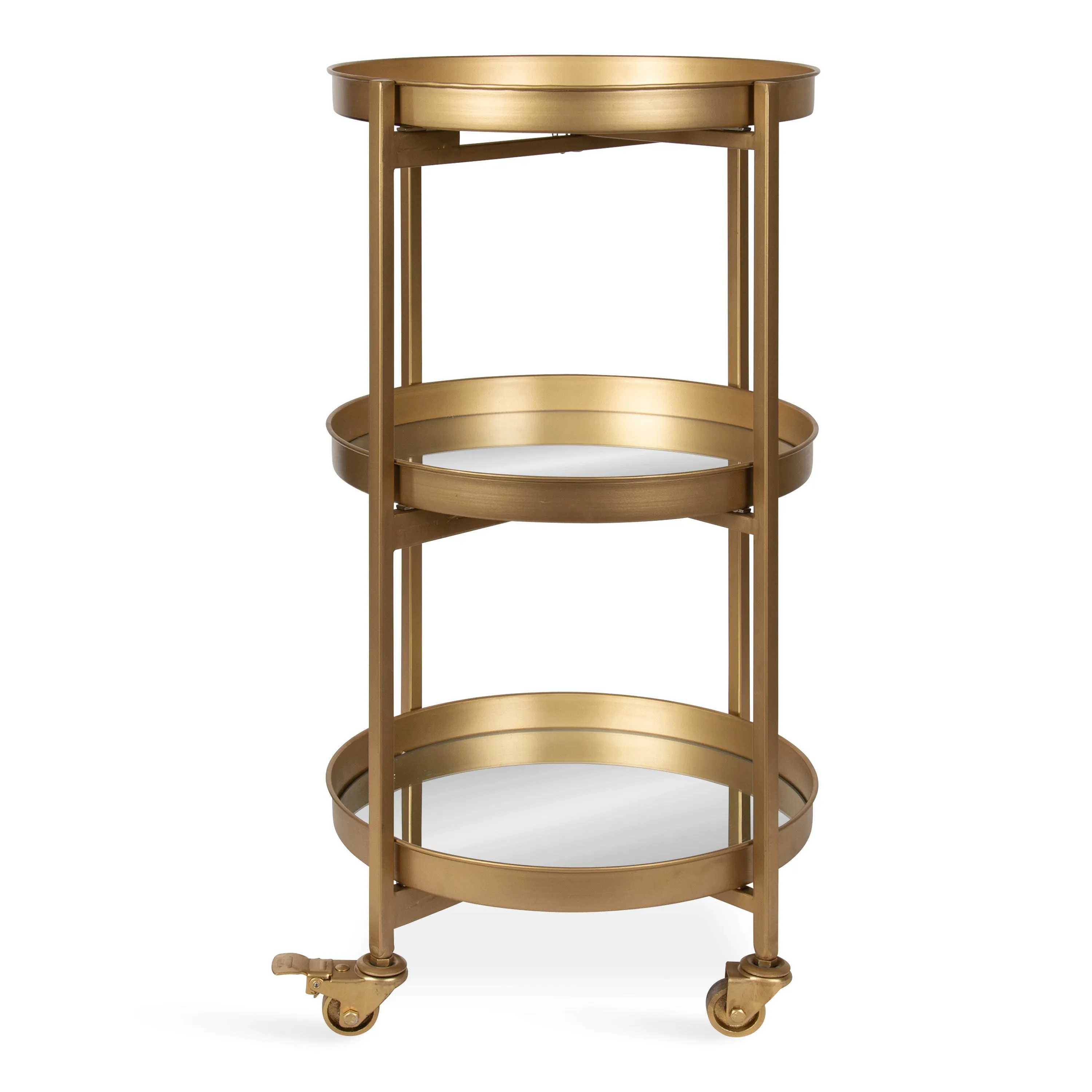 Celia Round Metal Bar Cart