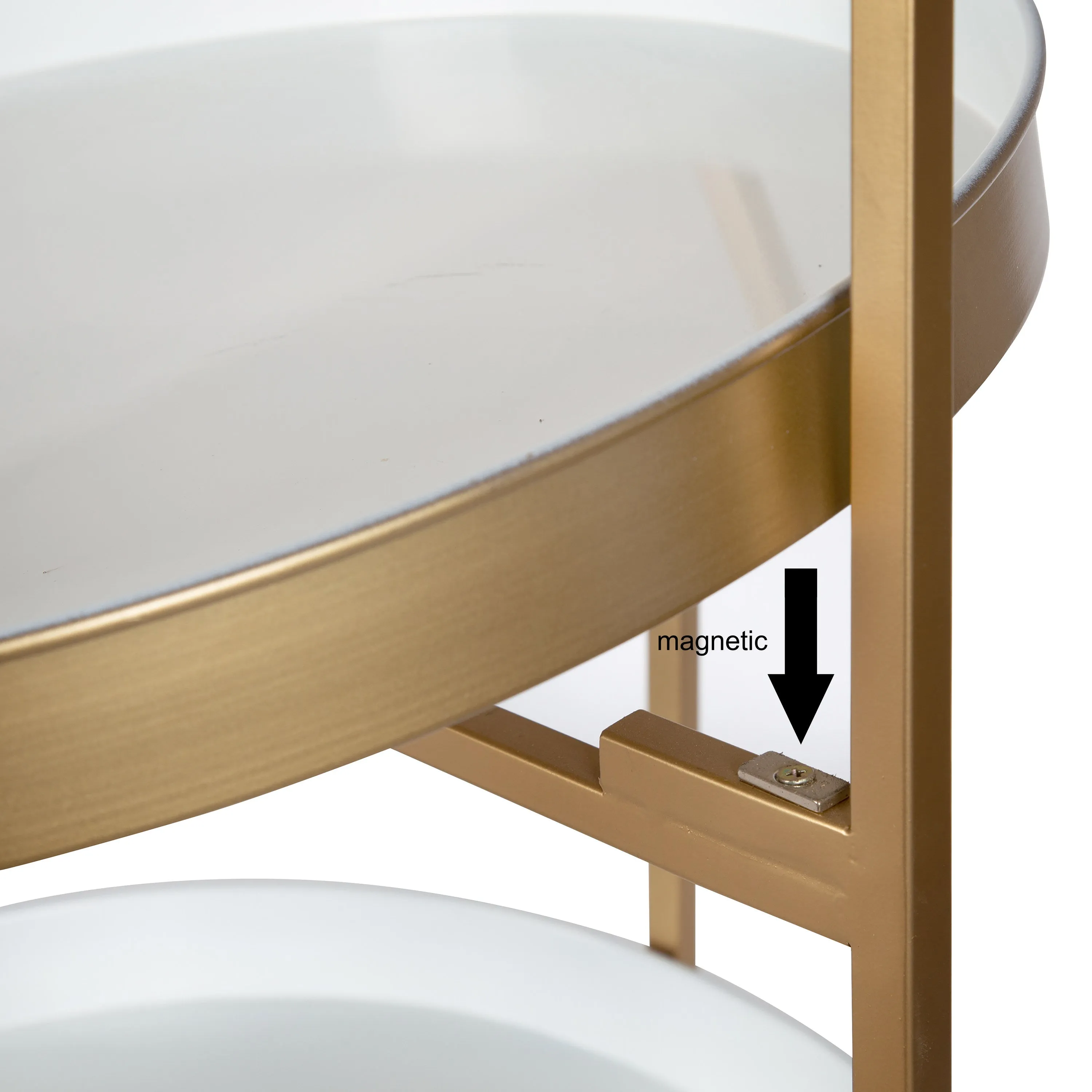 Celia Round Metal Bar Cart