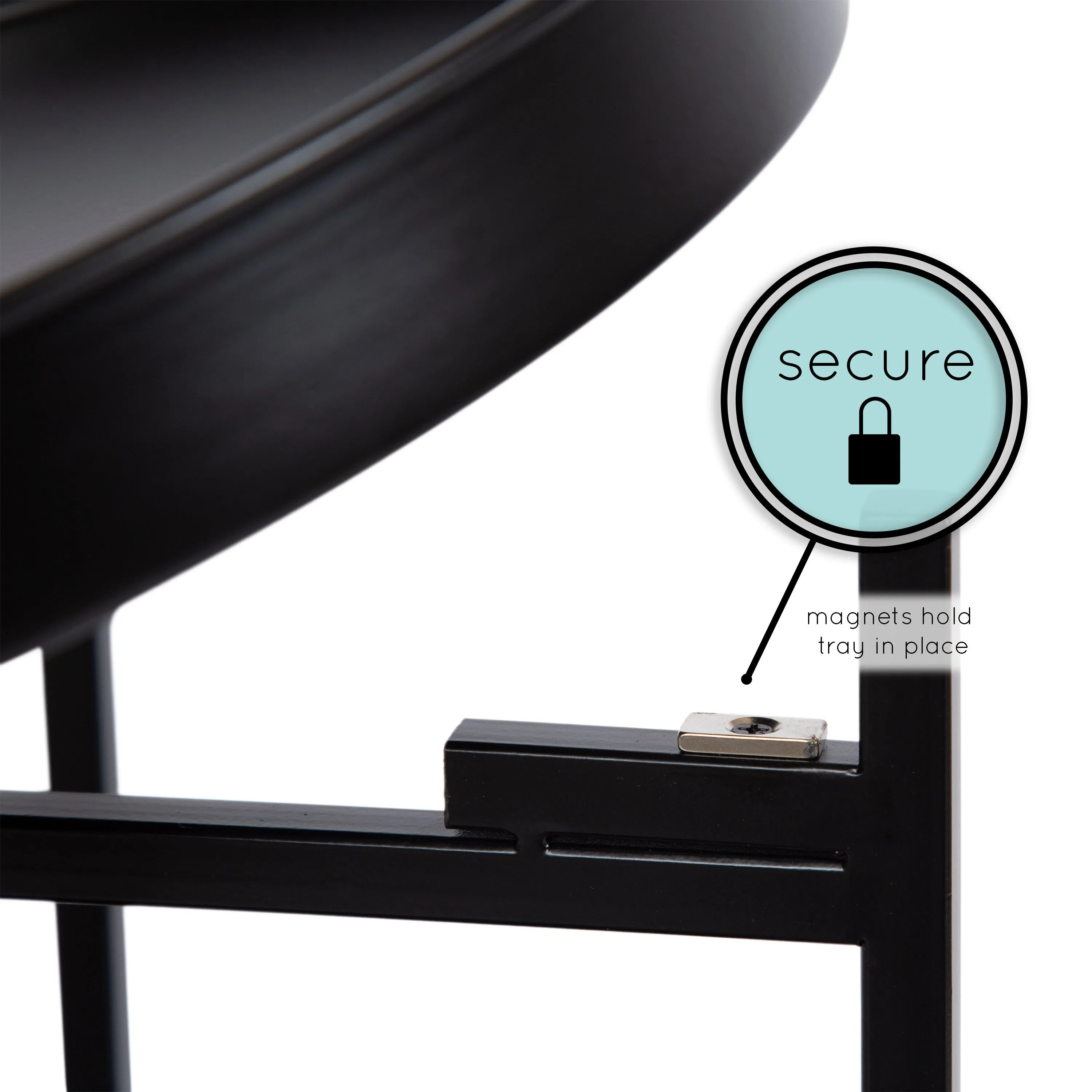 Celia Round Metal Bar Cart