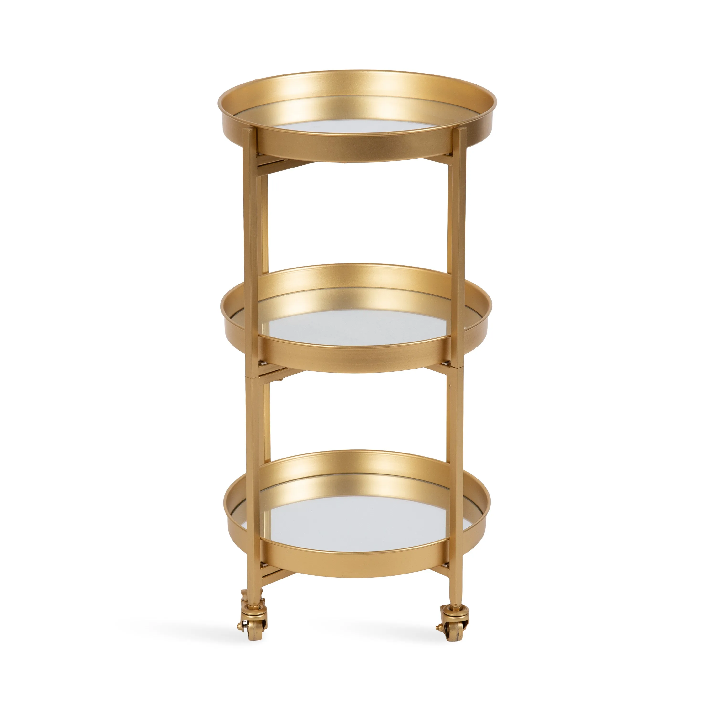 Celia Round Metal Bar Cart