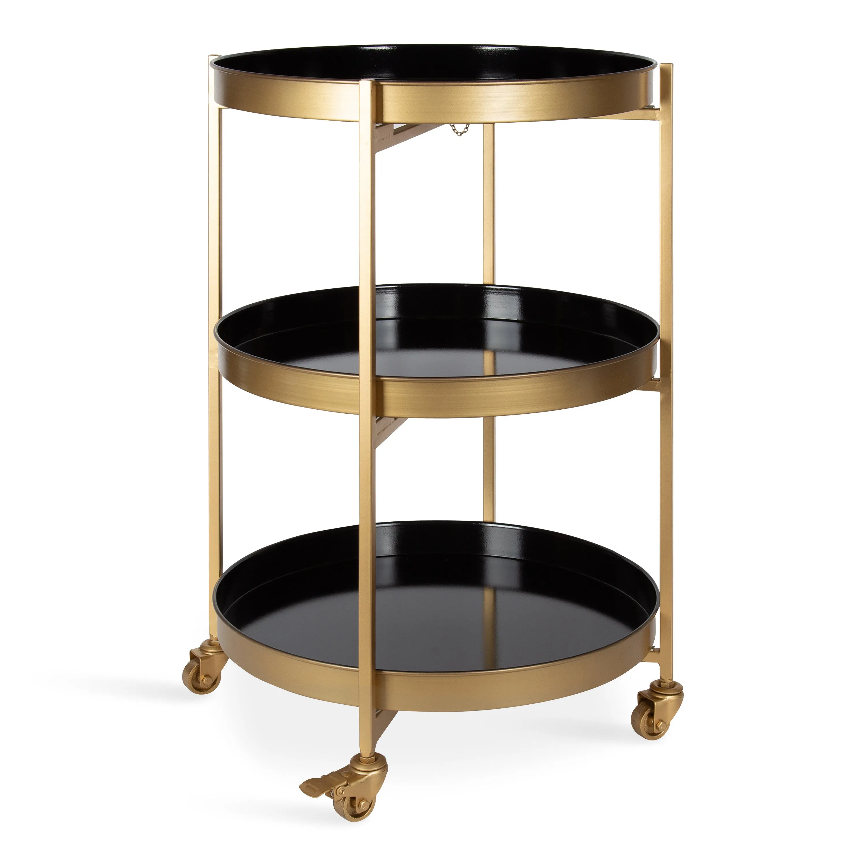 Celia Round Metal Bar Cart