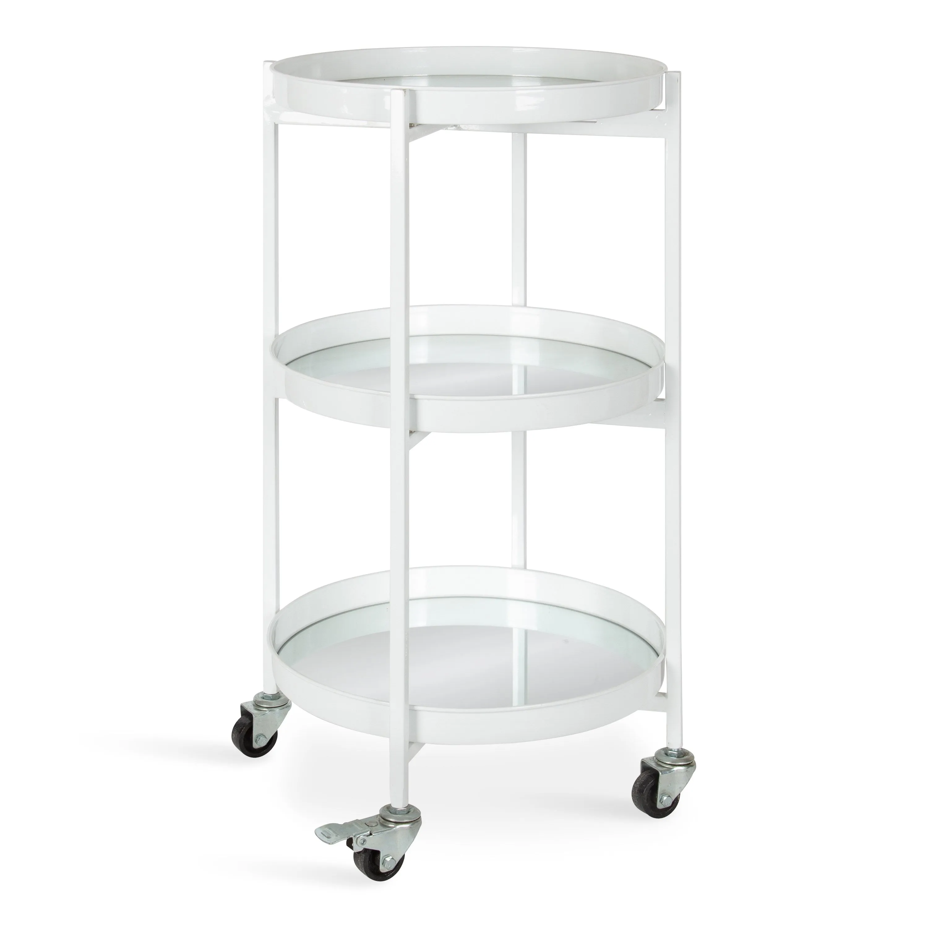 Celia Round Metal Bar Cart