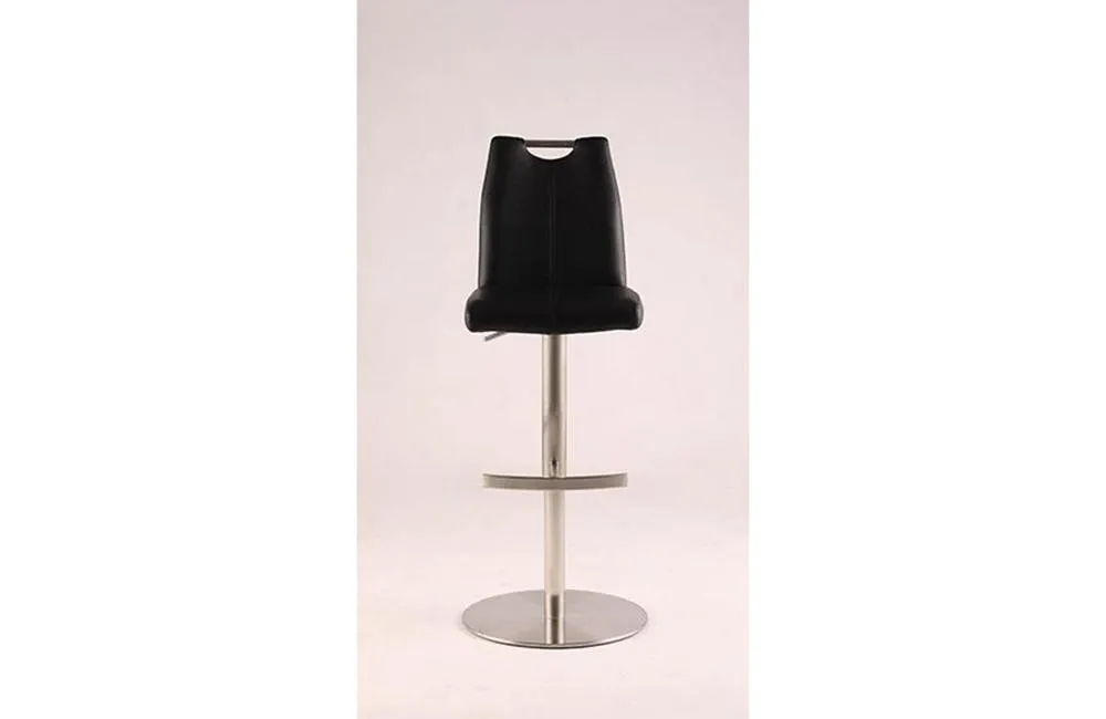 Claire Contemporary Handle Back Adjustable Stool Black