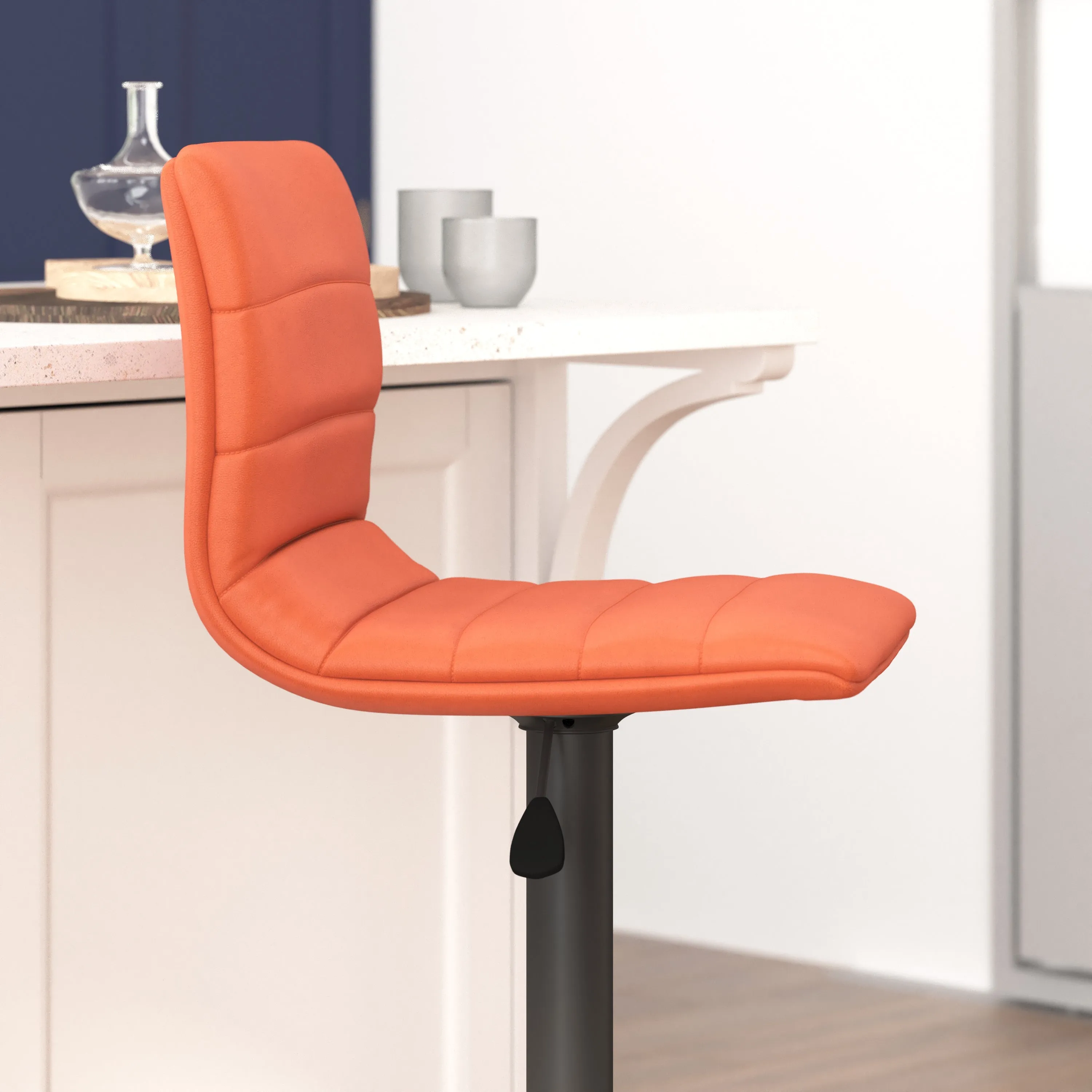 Cognac Vinyl Barstool CH-92023-1-BRBK-GG