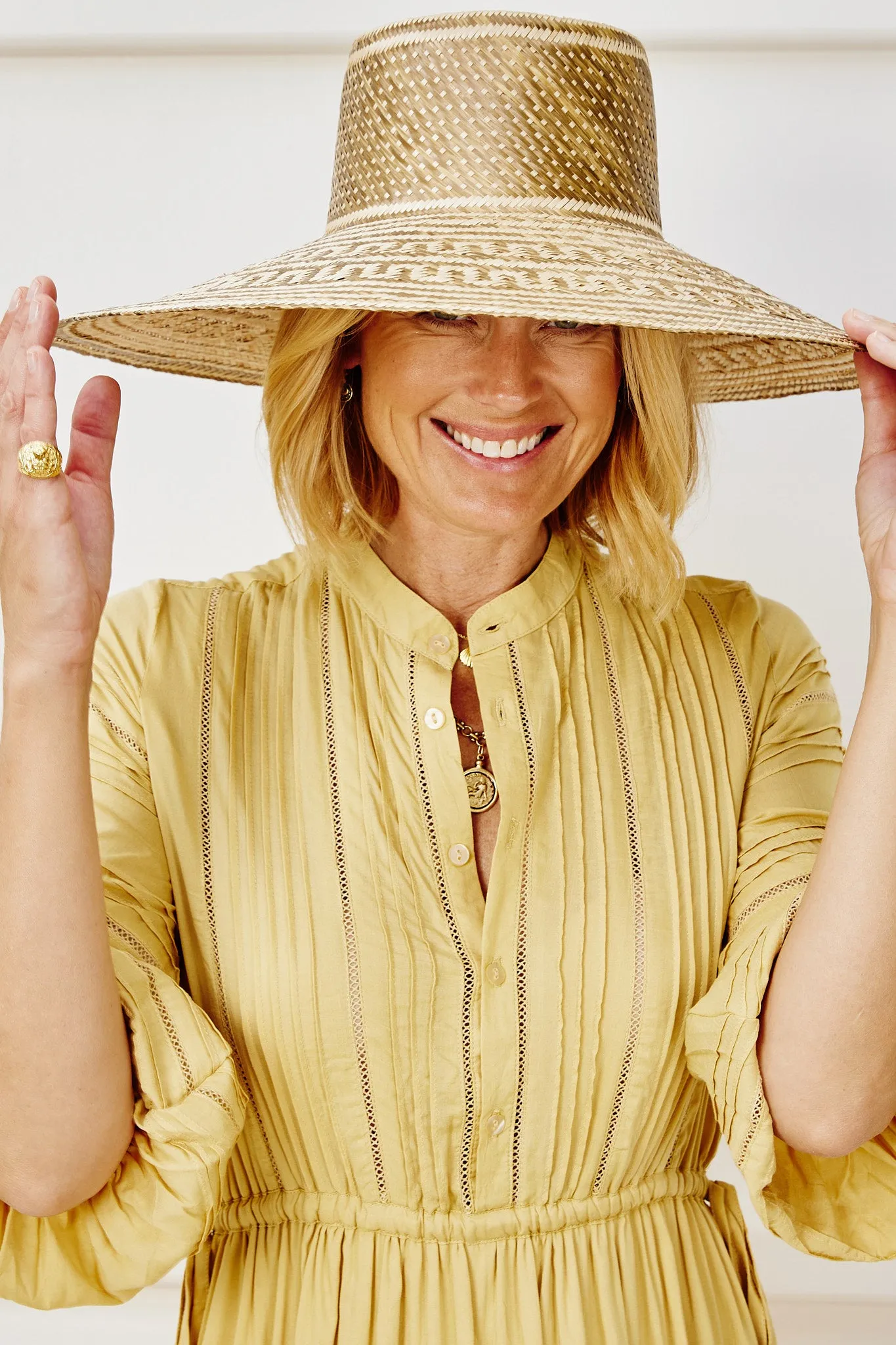 Colombian Woven Sun Hat - Gold