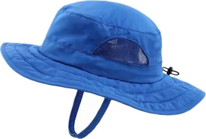 Connectyle Kids Sun Hat for Boys Girls Wide Brim Bucket Hat UPF 50  Sun Protection Hat Breathable Summer Beach Hat