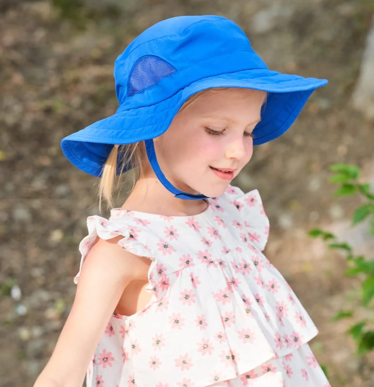 Connectyle Kids Sun Hat for Boys Girls Wide Brim Bucket Hat UPF 50  Sun Protection Hat Breathable Summer Beach Hat
