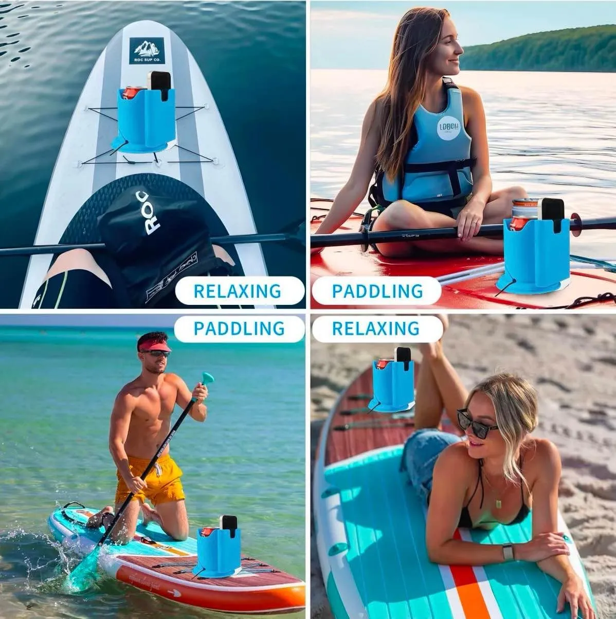 Cup Paddle Board,Stand Up Paddle Board Accessories SUP Kayak Holder for Drink (2)