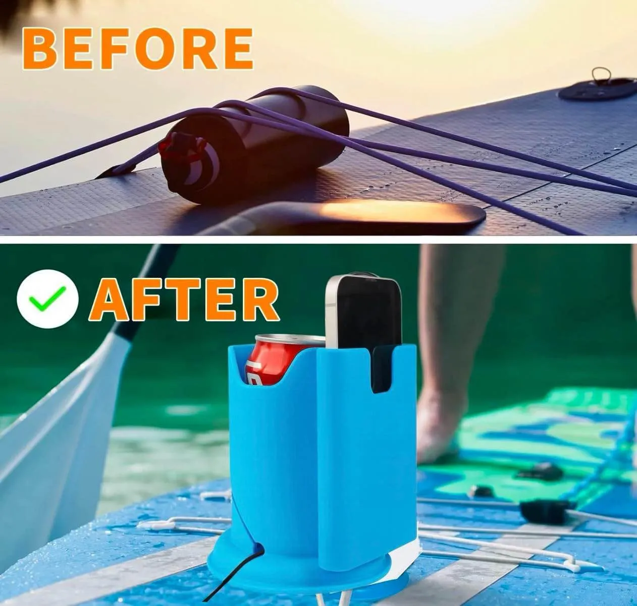 Cup Paddle Board,Stand Up Paddle Board Accessories SUP Kayak Holder for Drink (2)