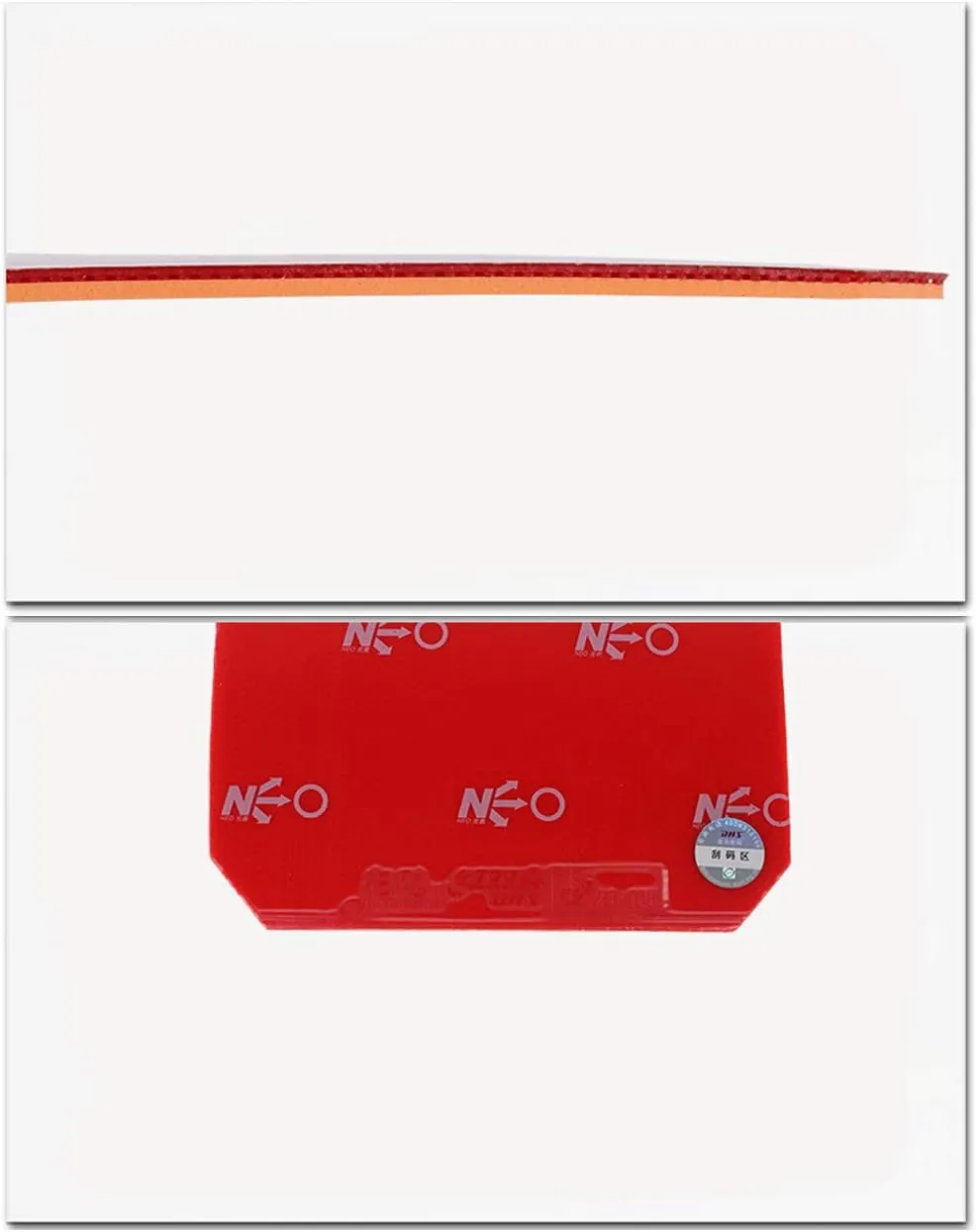 DHS Hurricane 3 NEO Table Tennis Rubber Sheet (Black/Red, 2.15/2.2 mm; Hardness: 39/40 / 41), with Ping Pong Rubber for competitions