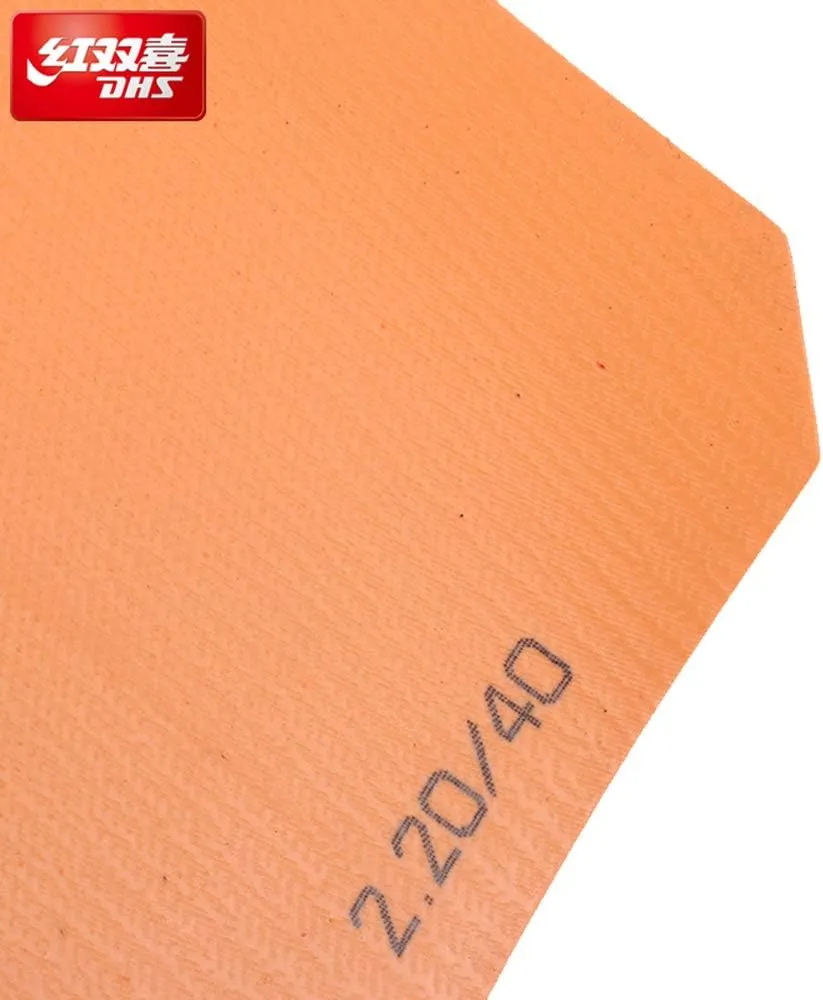 DHS Hurricane 3 NEO Table Tennis Rubber Sheet (Black/Red, 2.15/2.2 mm; Hardness: 39/40 / 41), with Ping Pong Rubber for competitions