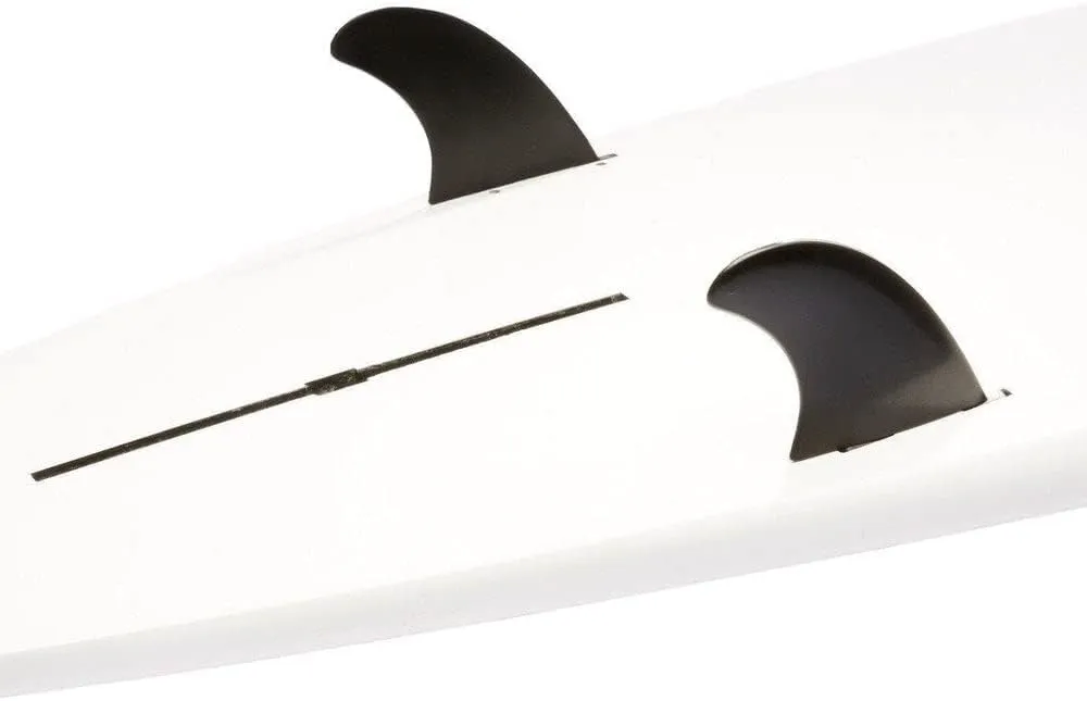 DORSAL Surfboard Fins Longboard Side 2 or Quad Rear Set FCS Compatible Black GL Style Glass Filled Nylon