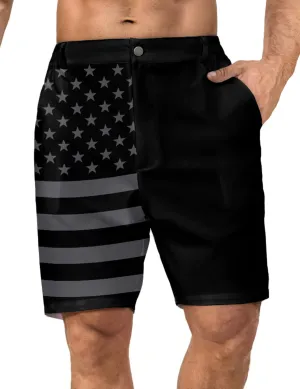 Flamingo Mens Golf Shorts 7 inch Inseam Golf Shorts for Men Shorts with Zipper Pockets Dress Shorts