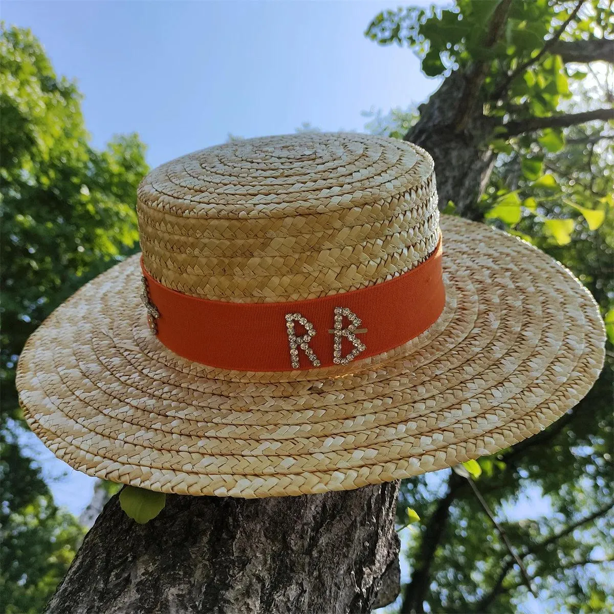 Flat Wide Brim Straw Beach Hat