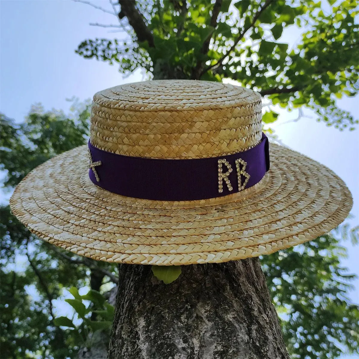 Flat Wide Brim Straw Beach Hat