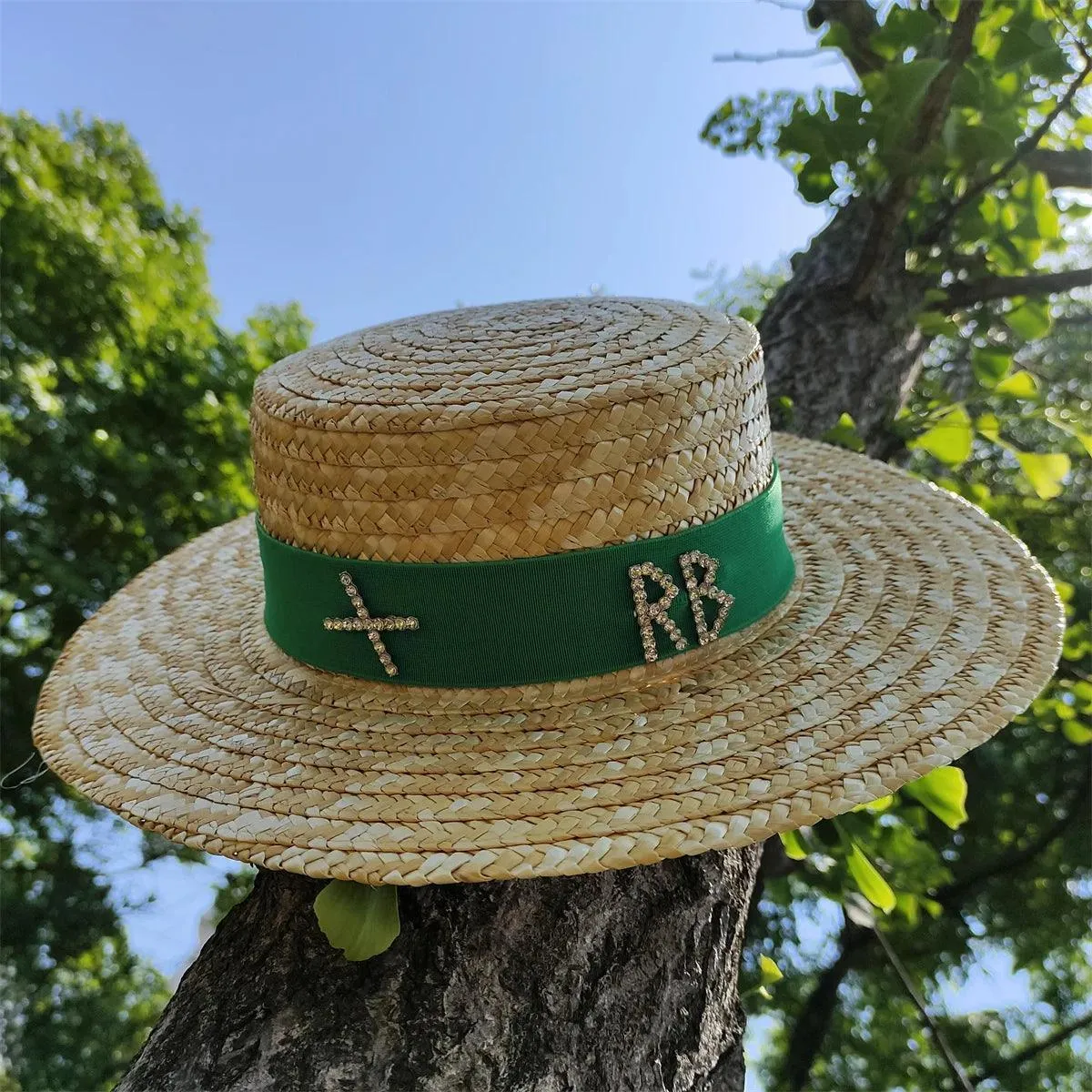 Flat Wide Brim Straw Beach Hat