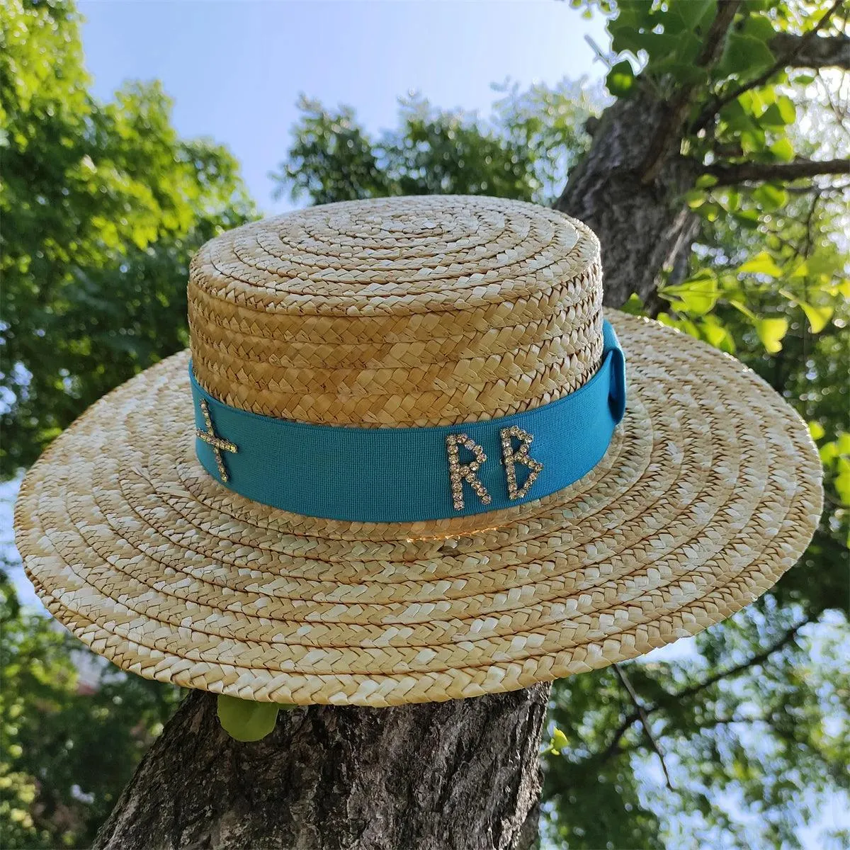 Flat Wide Brim Straw Beach Hat