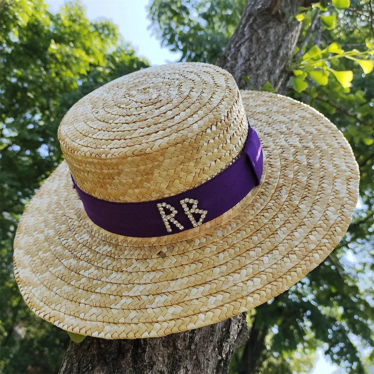 Flat Wide Brim Straw Beach Hat