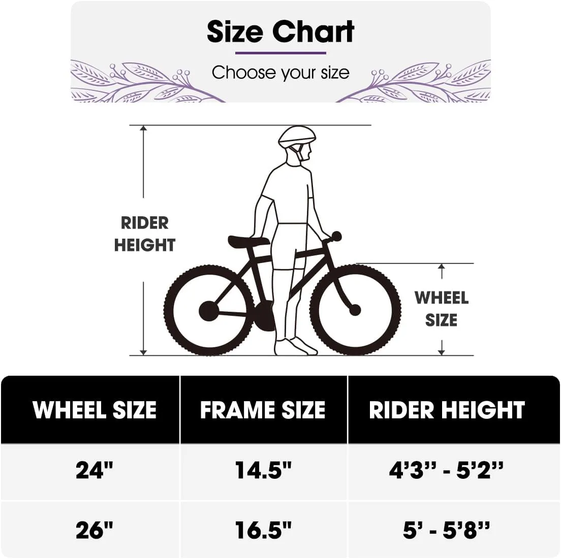 HH HILAND 24 26 inch Mountain Bike for Men Women, 21 Speeds High-Carbon Steel Frame, Sport Cycling MTB Bicycle for Adult