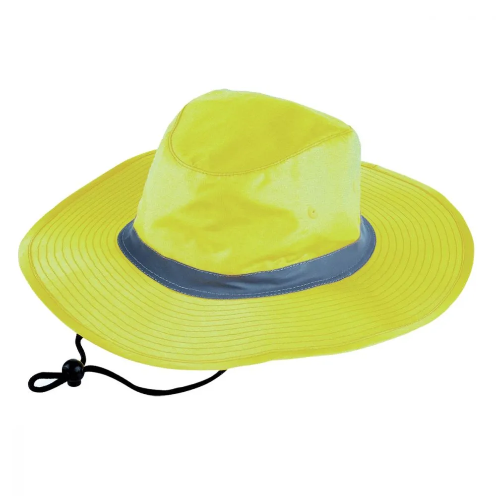 Hi-Vis Reflector Safety Wide Brim Hat
